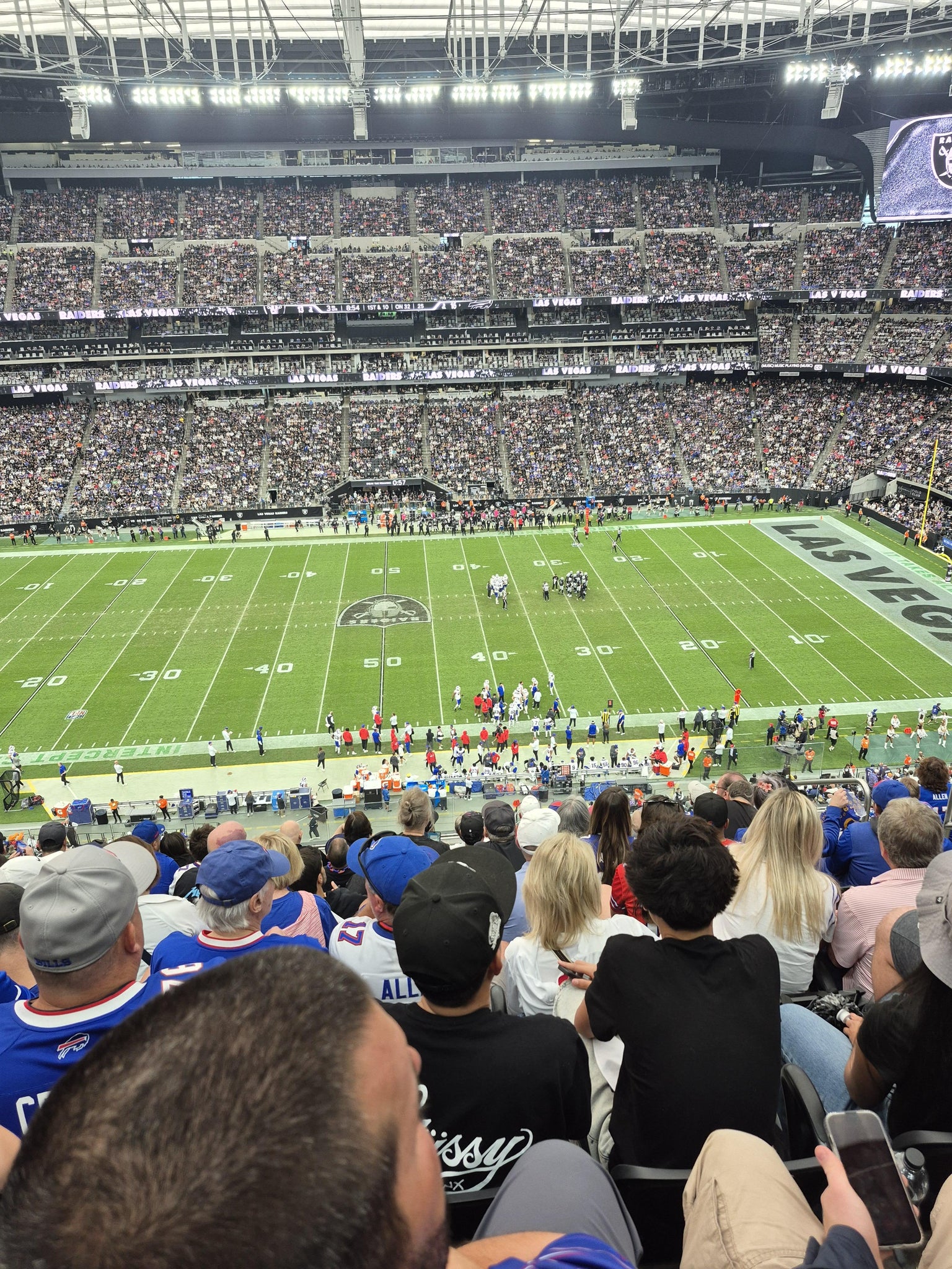 Real Fan View taken from Section 312 at Allegiant Stadium by Nate J