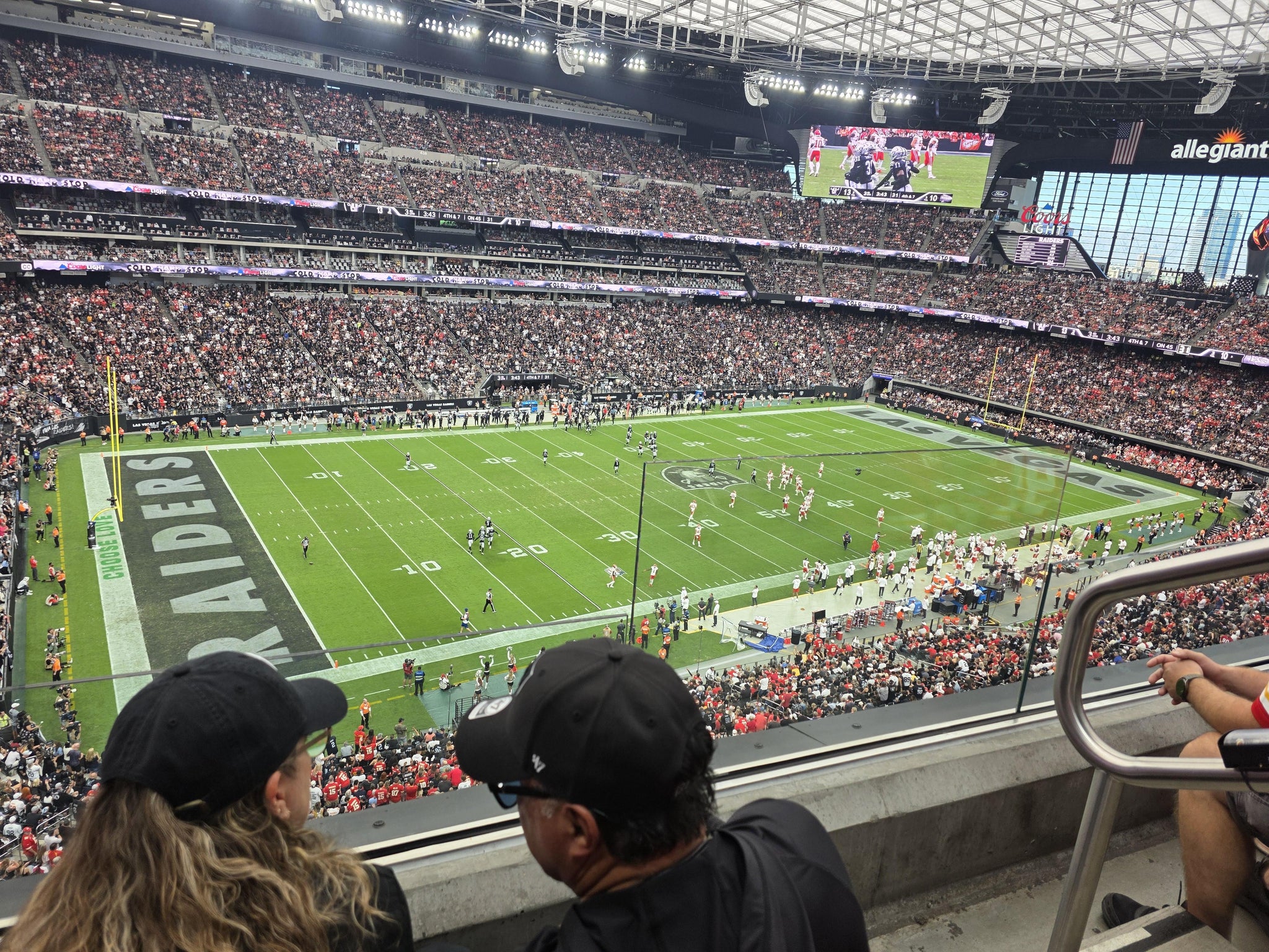 Real Fan View taken from Section 317 at Allegiant Stadium by Sandra W