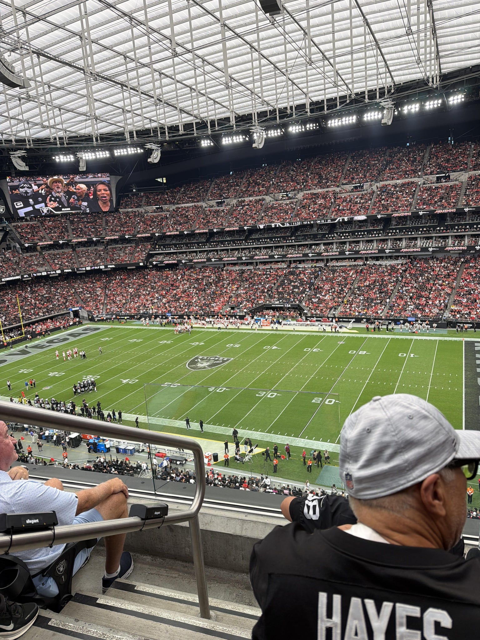 Real Fan View taken from Section 334 at Allegiant Stadium by Julie B