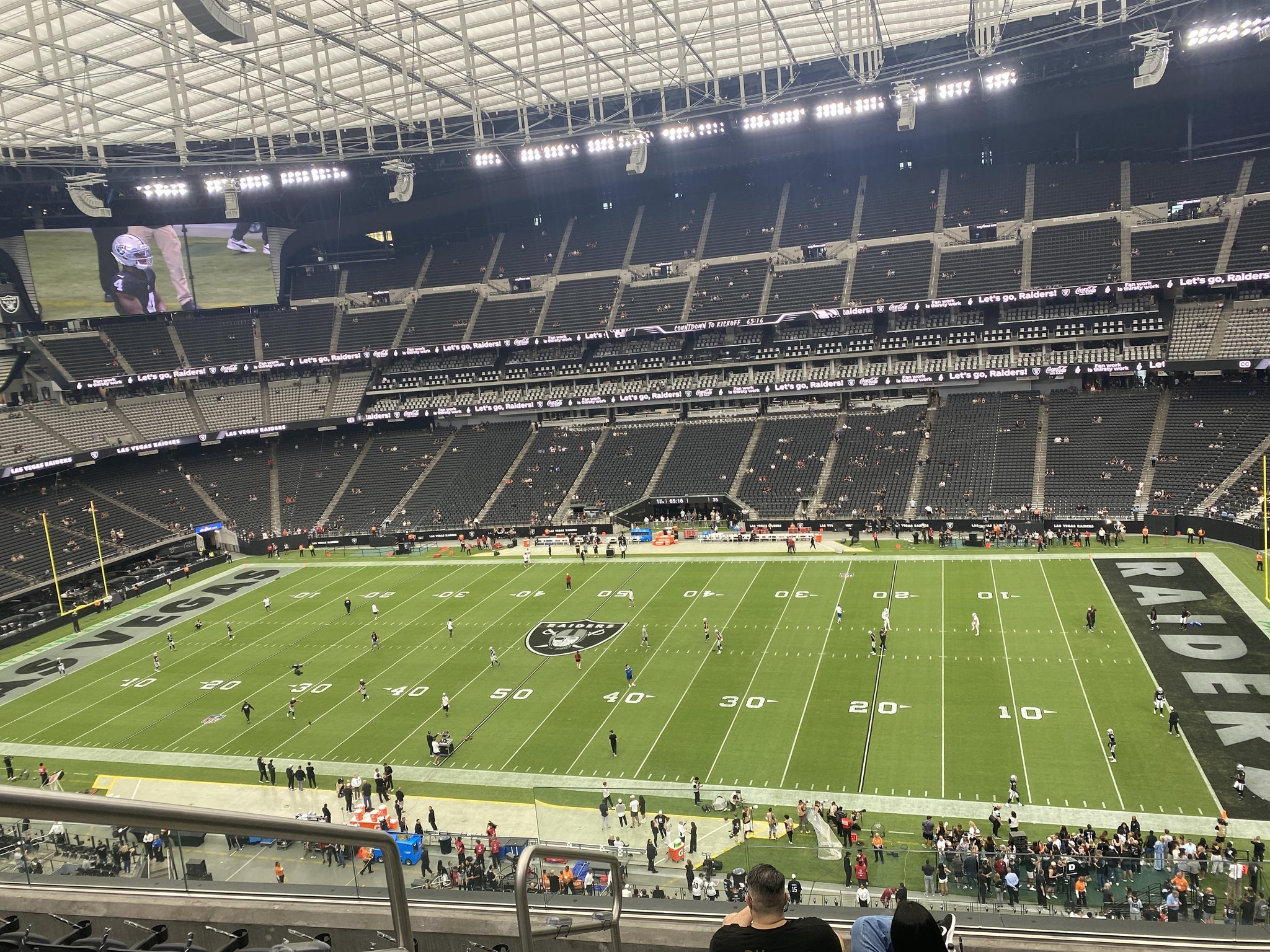 Real Fan View taken from Section 334 at Allegiant Stadium by Elvira T
