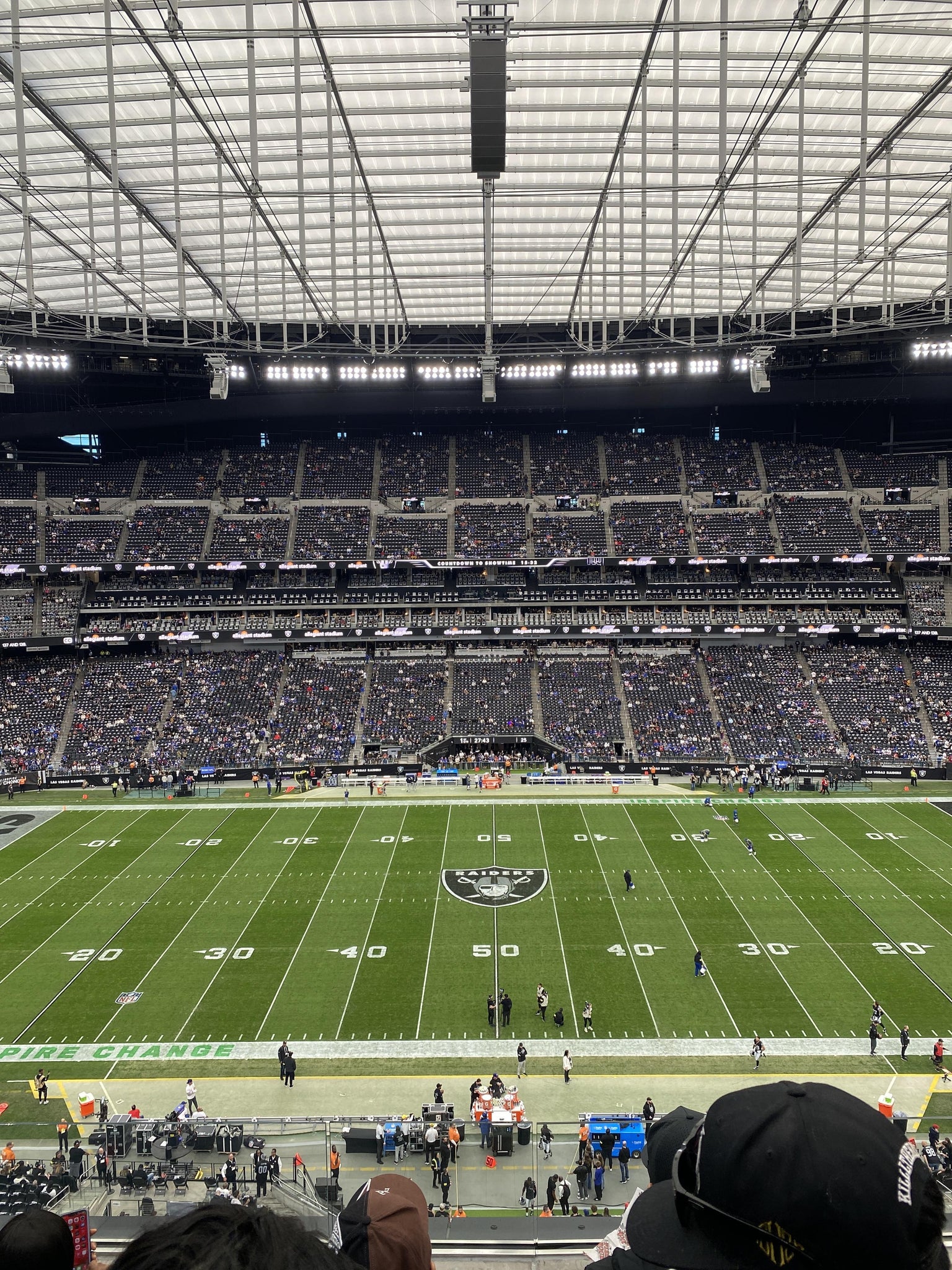 Real Fan View taken from Section 338 at Allegiant Stadium by Marco G
