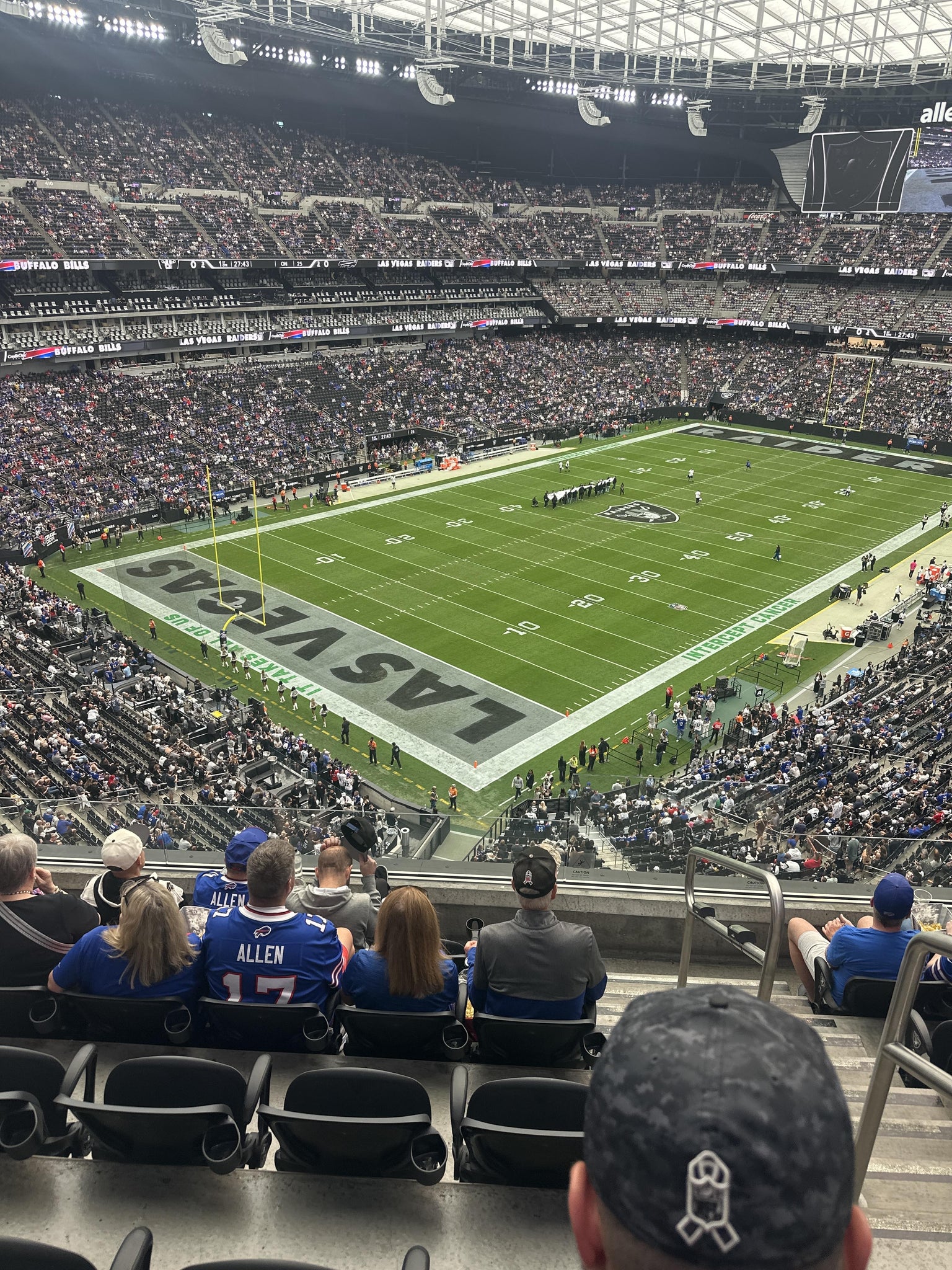 Real Fan View taken from Section 346 at Allegiant Stadium by John C