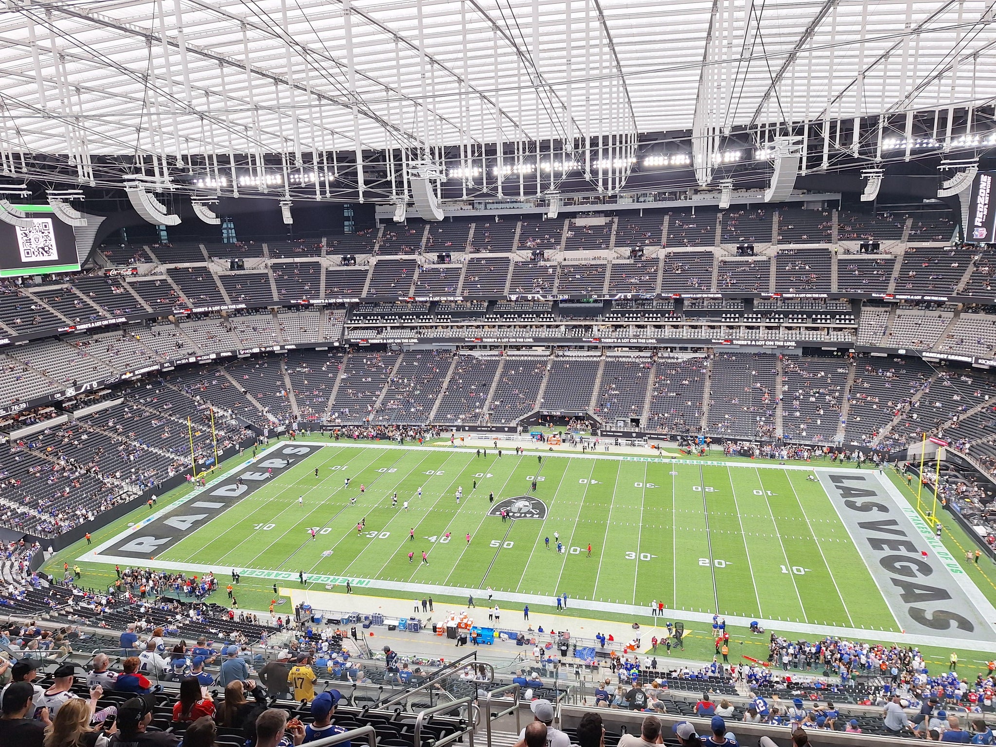 Real Fan View taken from Section 409 at Allegiant Stadium by Daniel L