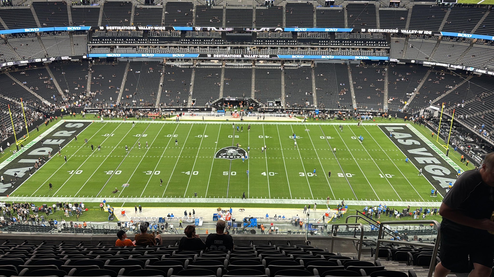 Real Fan View taken from Section 412 at Allegiant Stadium by Christopher N