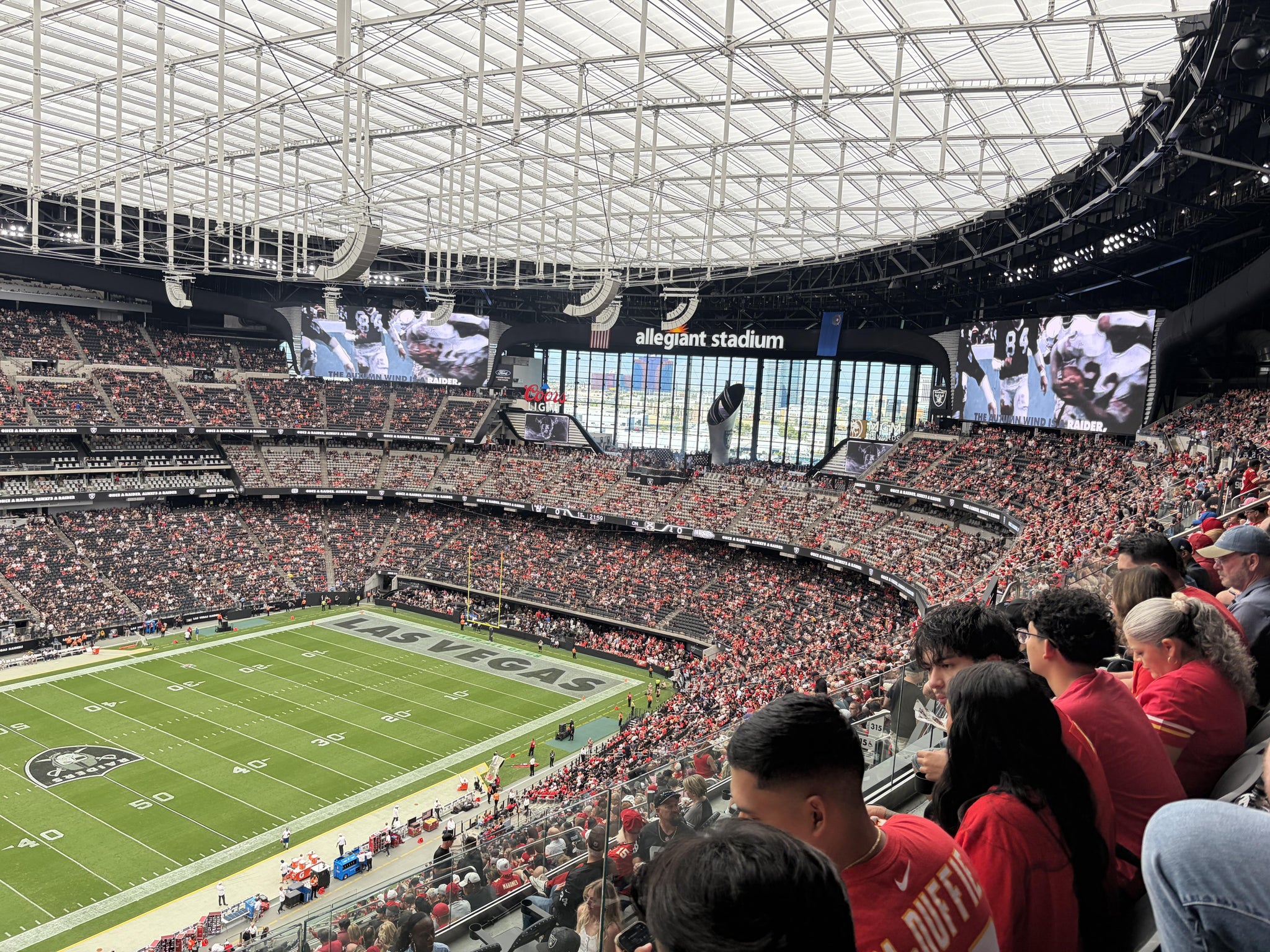 Real Fan View taken from Section 415 at Allegiant Stadium by Raymond M