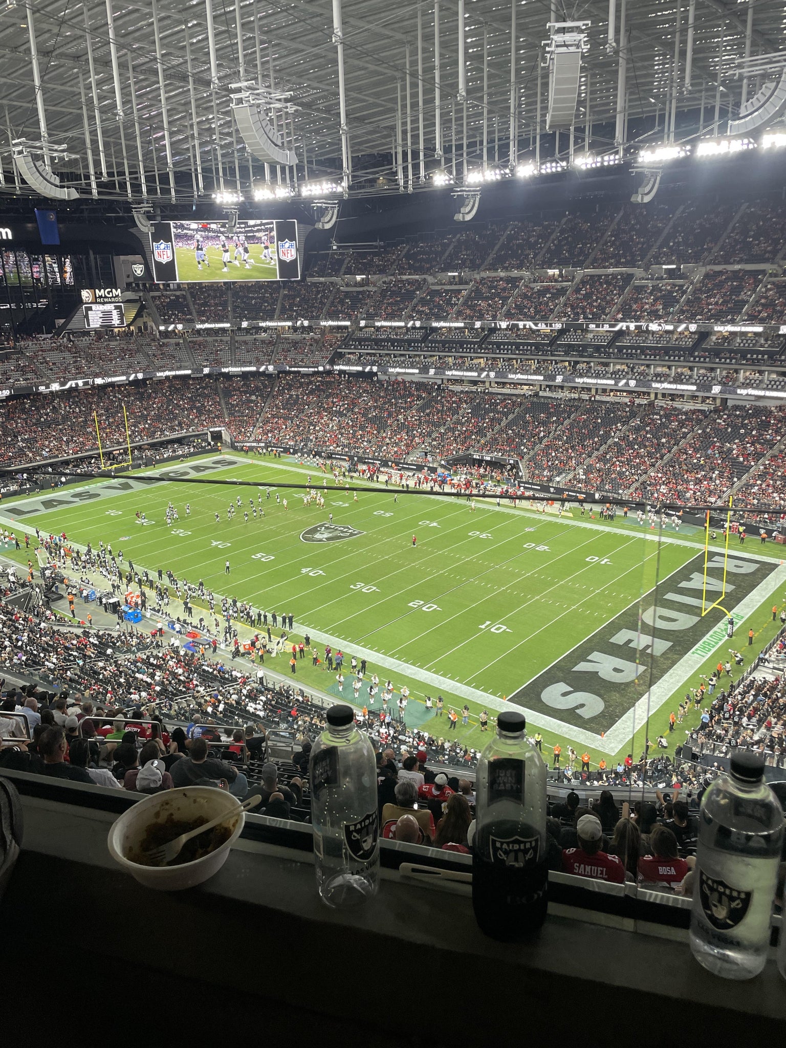 Real Fan View taken from Section 432 at Allegiant Stadium by Dom A