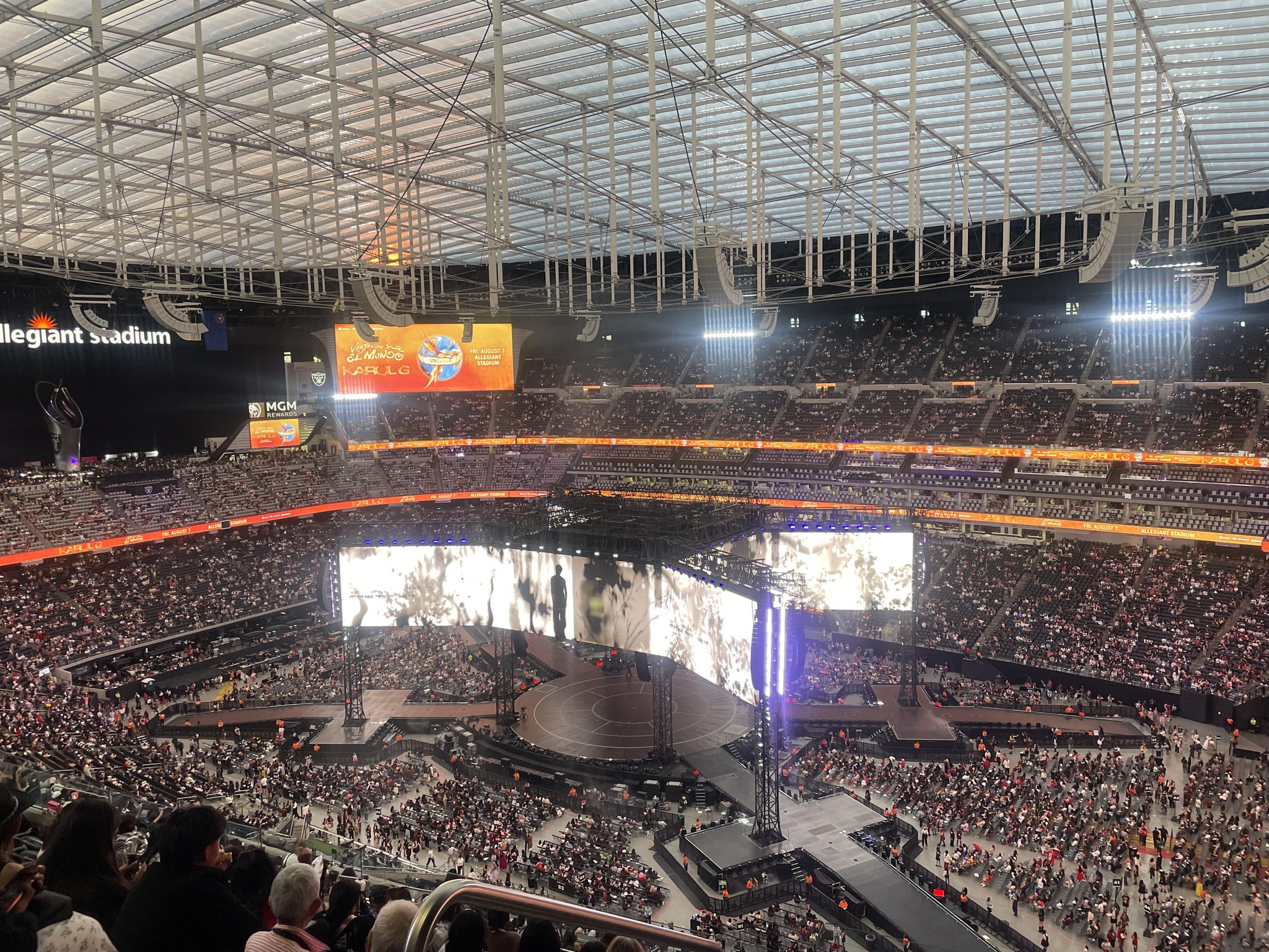 Real Fan View taken from Section 433 at Allegiant Stadium by Whitney T