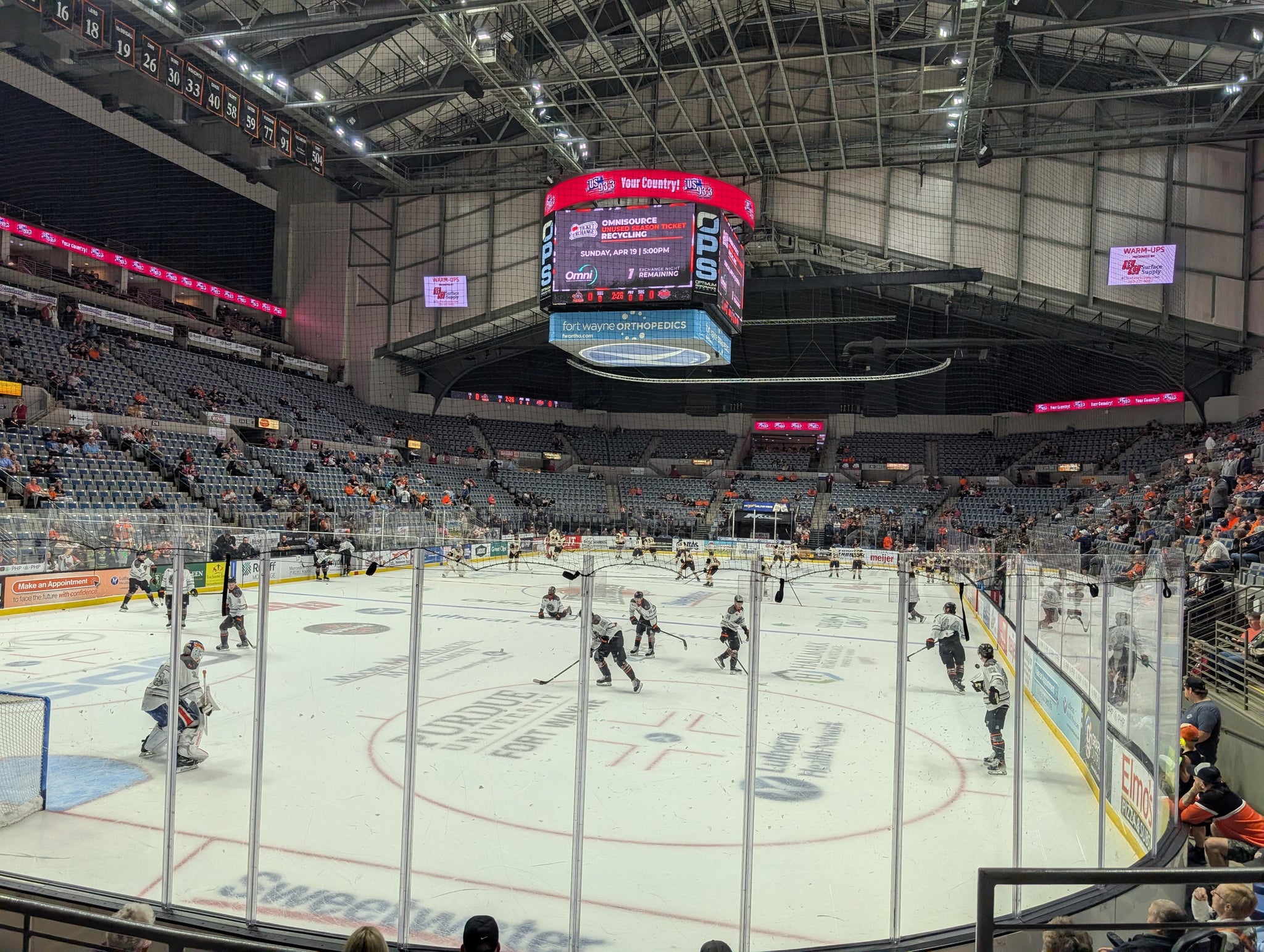 Real Fan View taken from Section 229 at Allen County War Memorial Coliseum by Benjamin B