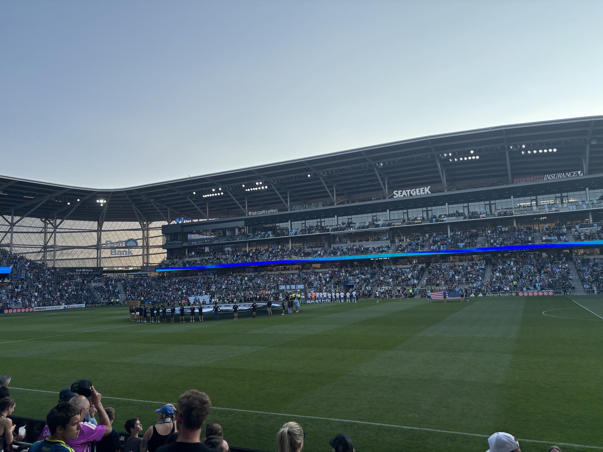 Vue réelle des fans prise de la Section 10 au site Allianz Field par Jonathan G