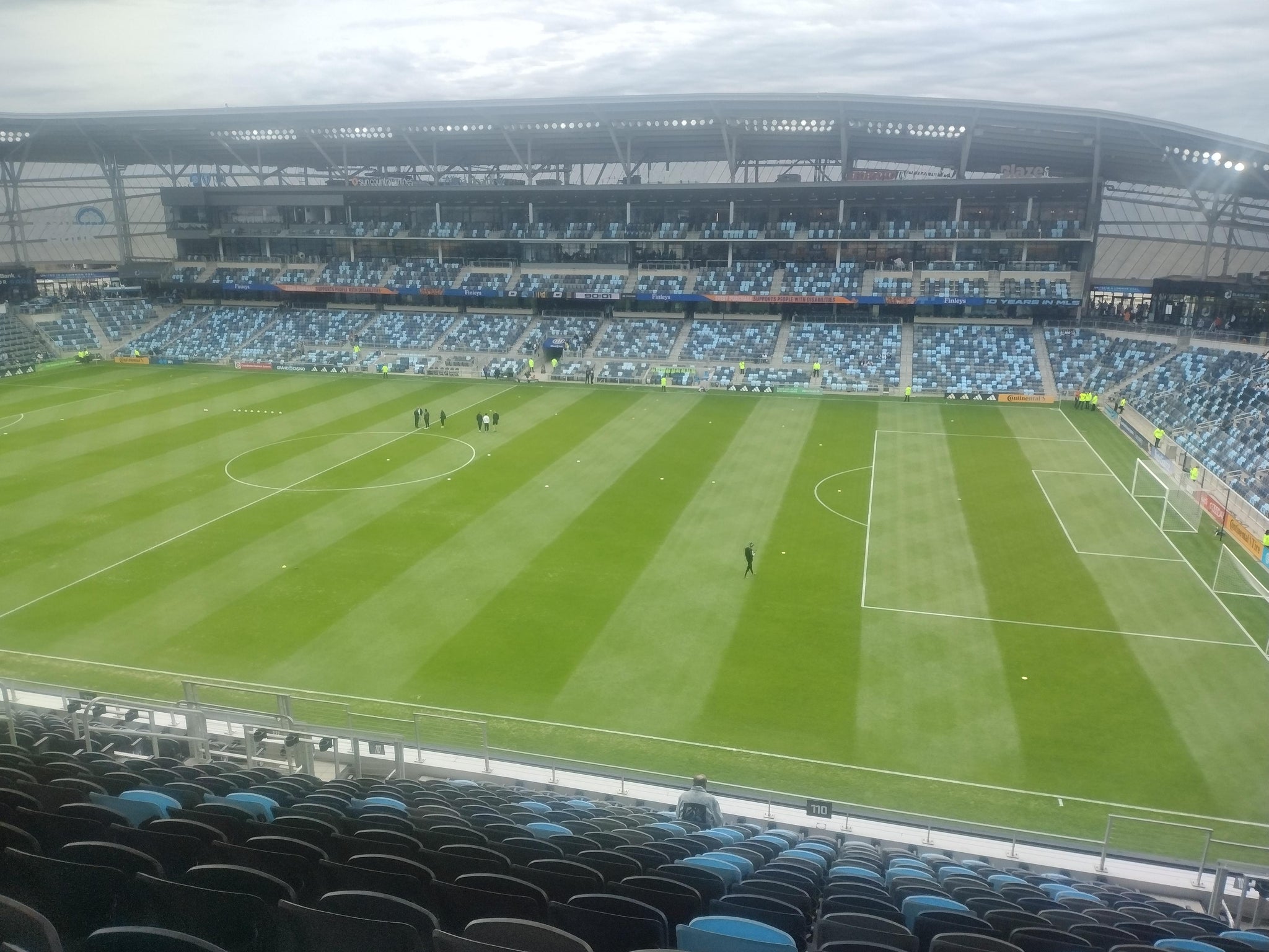 Vue réelle des fans prise de la Section 110 au site Allianz Field par Matt T