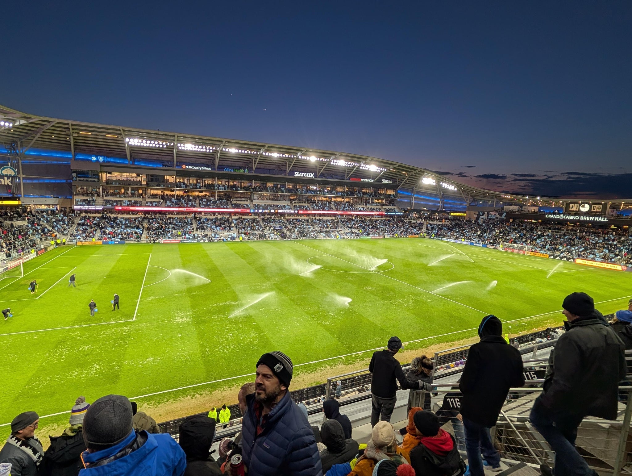 Vue réelle des fans prise de la Section 116 au site Allianz Field par Adam D