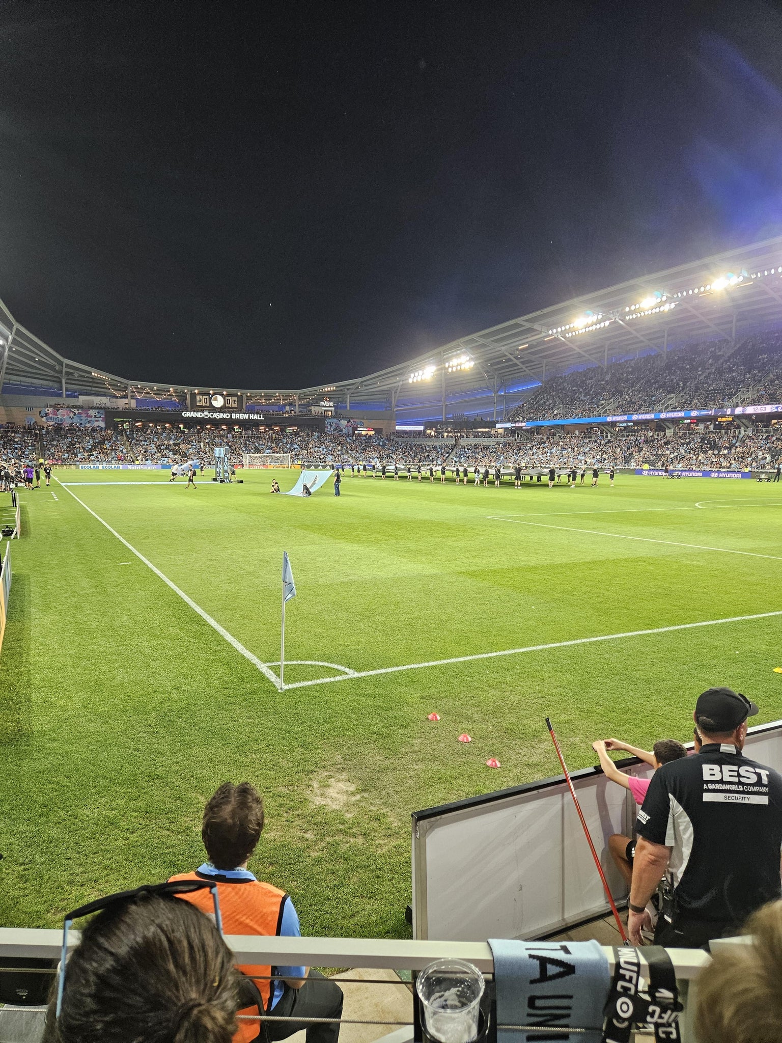 Vue réelle des fans prise de la Section 25 au site Allianz Field par Madilyn L