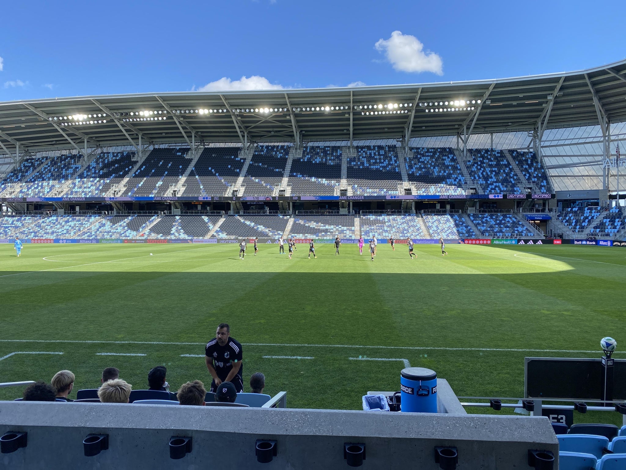 Vue réelle des fans prise de la Section 31 au site Allianz Field par Eric K