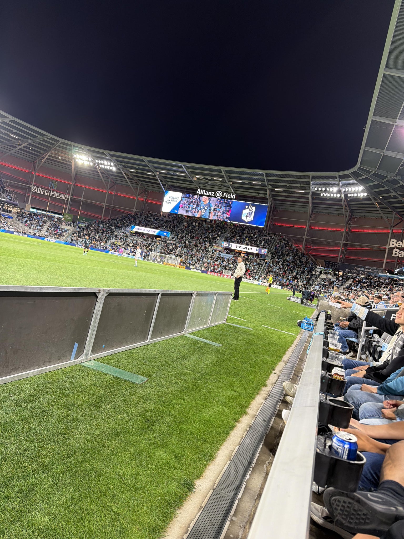 Real Fan View taken from Field Club 9 at Allianz Field by Katie B