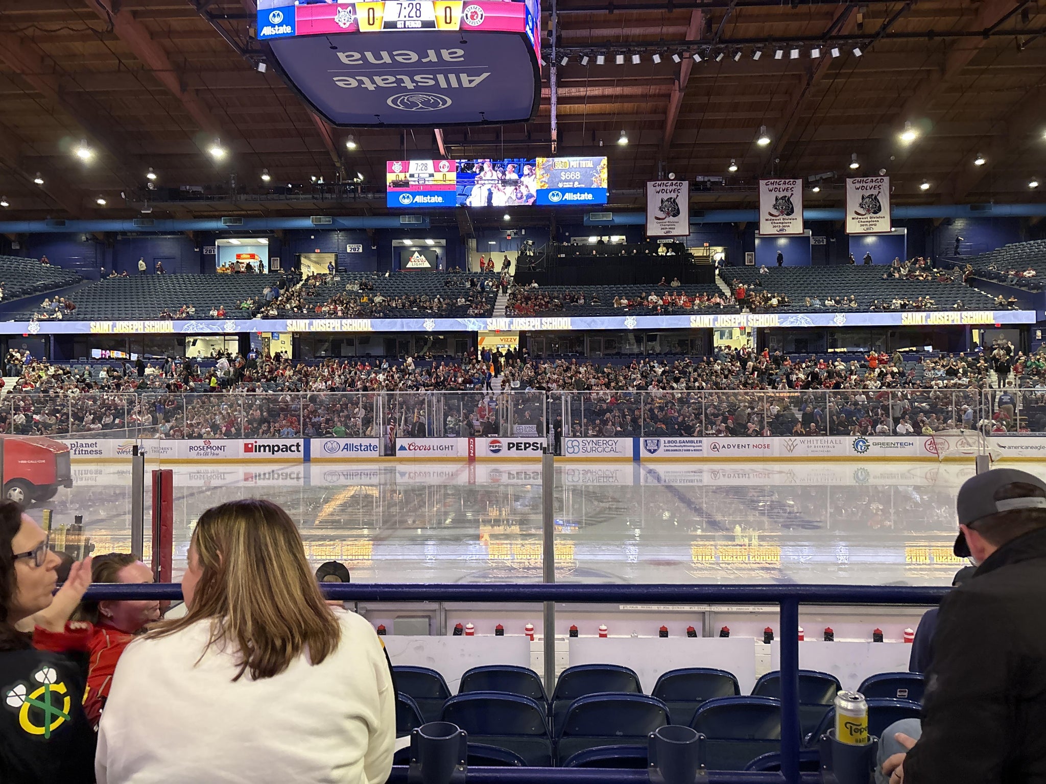 Real Fan View taken from Section 110 at Allstate Arena by Keira M