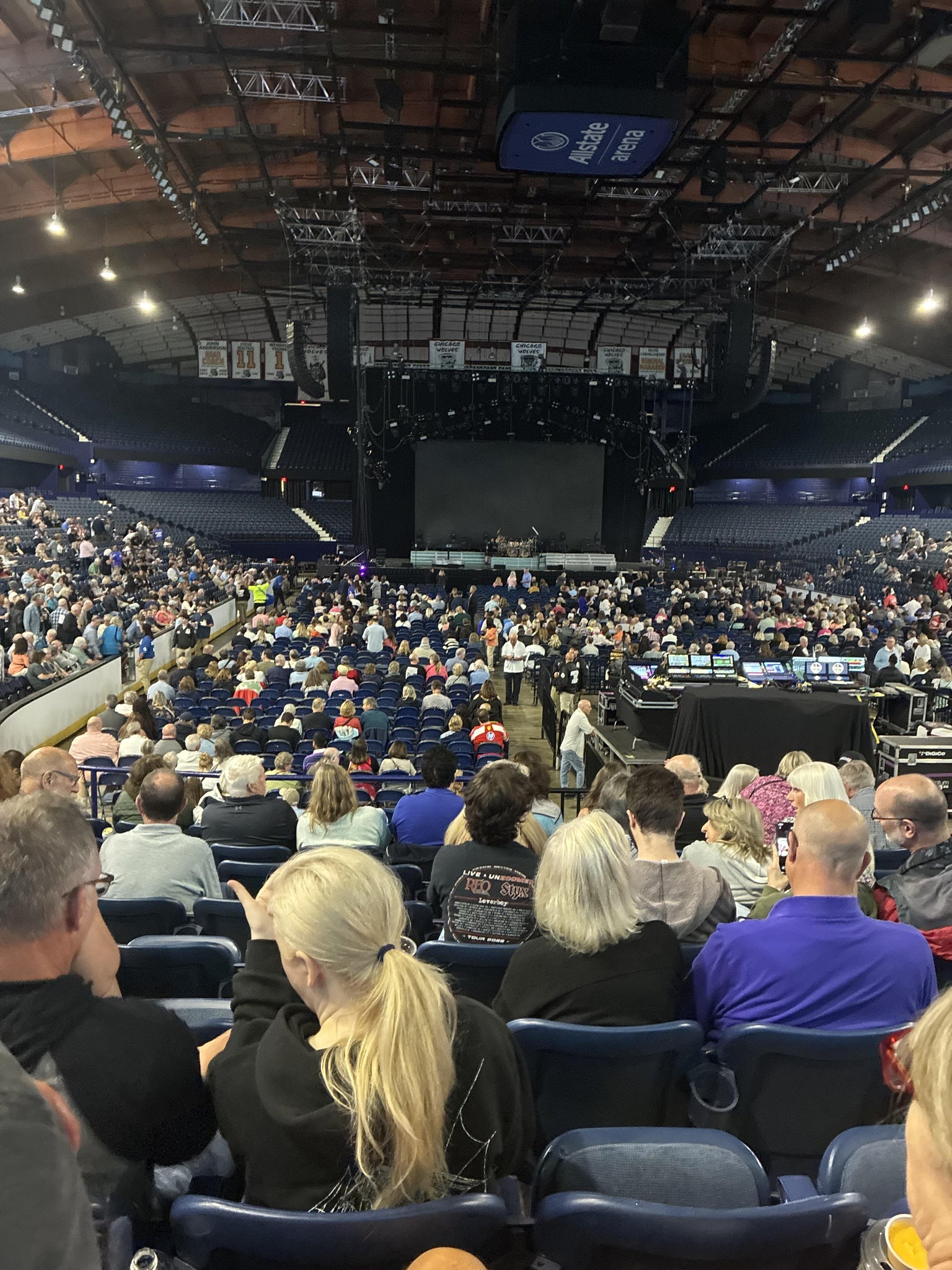 Real Fan View taken from Section 115 at Allstate Arena by Anonymous User