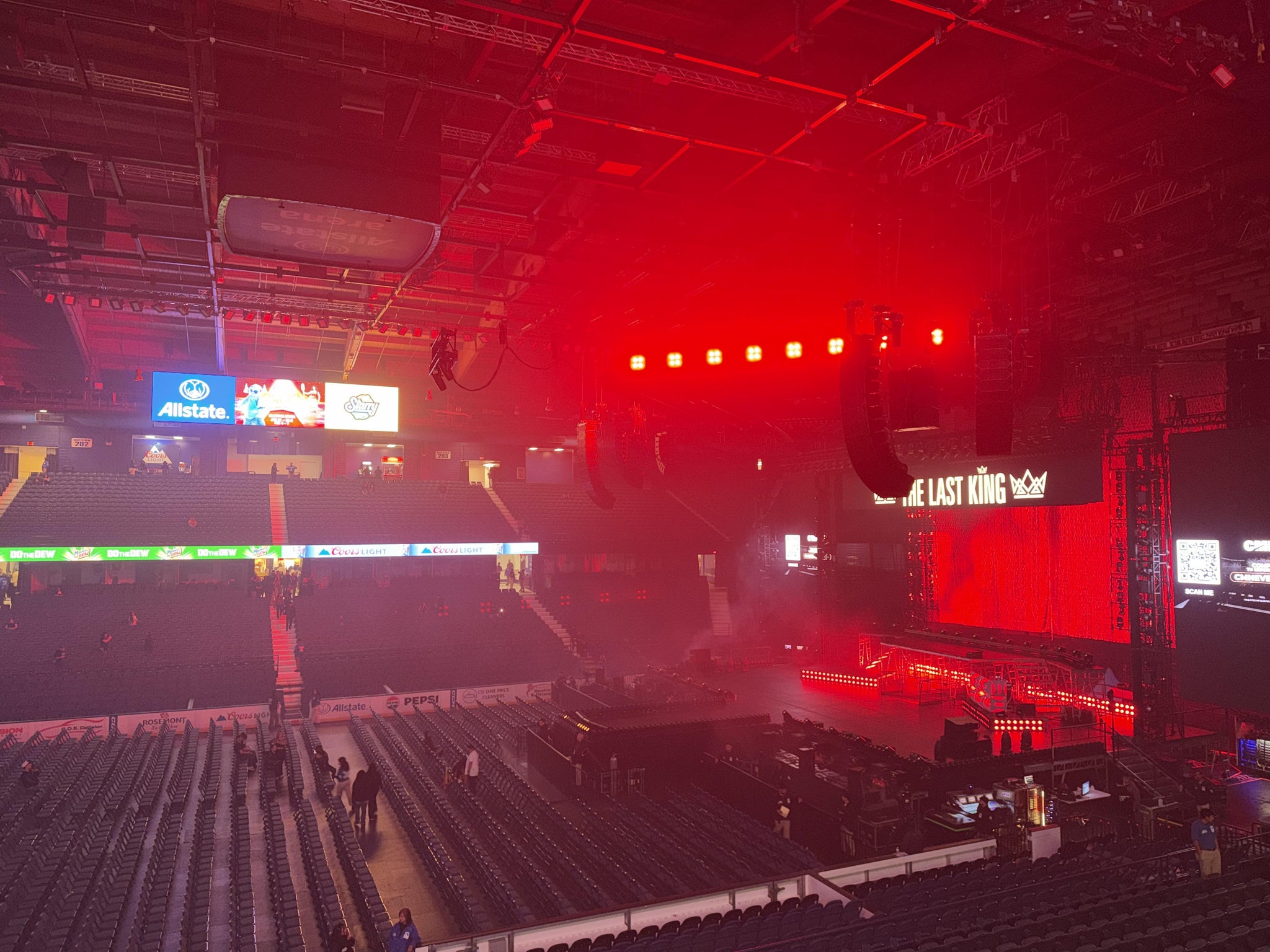 Real Fan View taken from Section 211 at Allstate Arena by Juan V