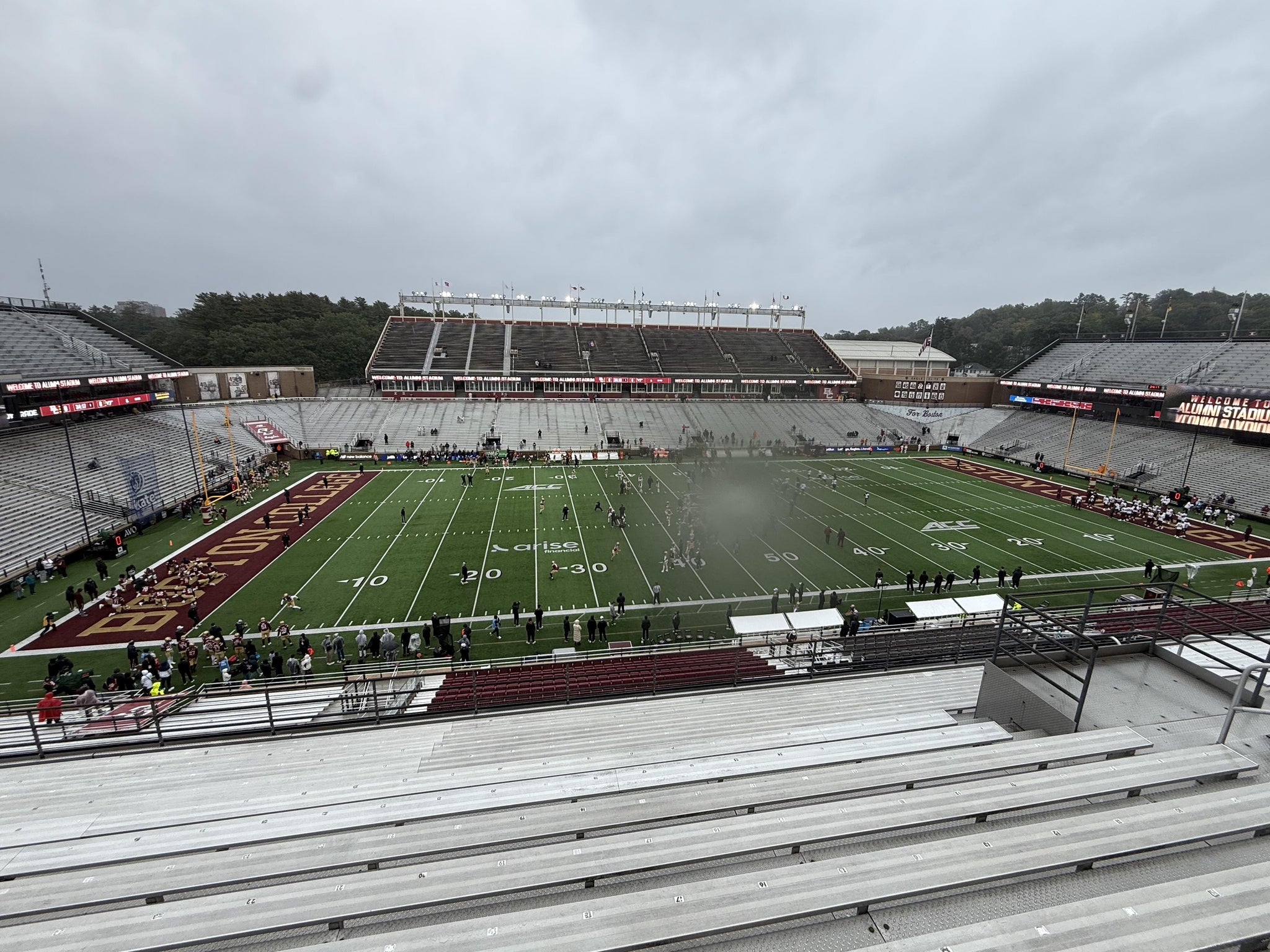 Real Fan View taken from Section CC at Alumni Stadium by Mark S
