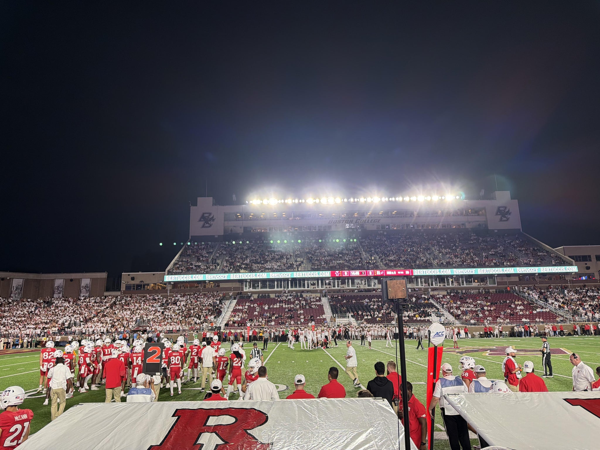Real Fan View taken from Section Q at Alumni Stadium by William U