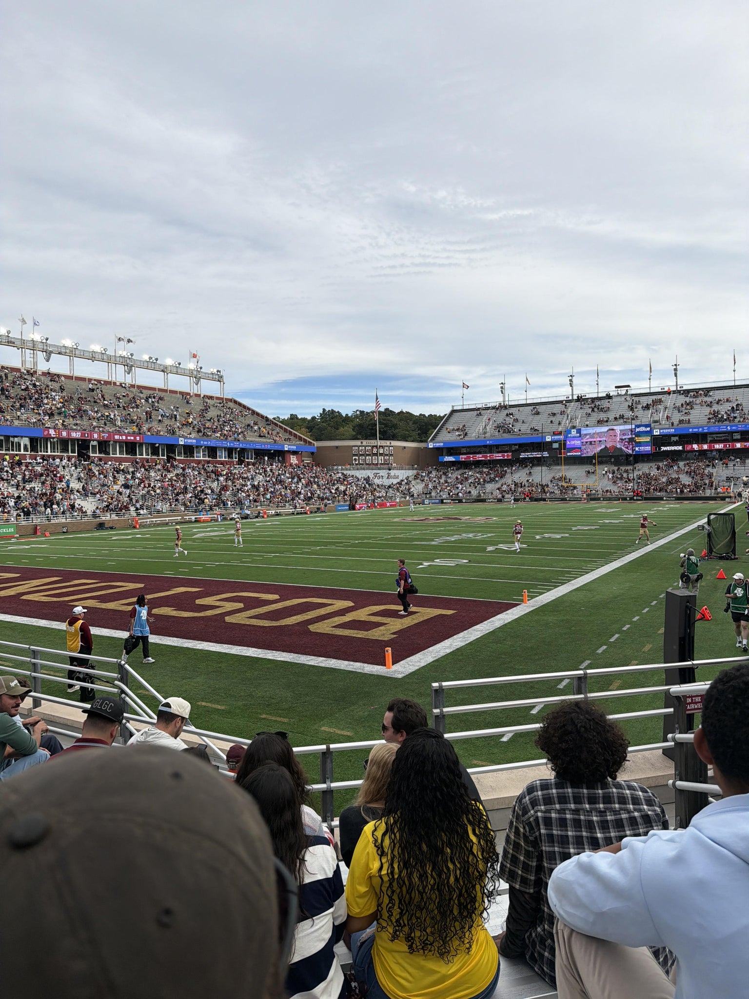 Real Fan View taken from Section ZZ at Alumni Stadium by Jeneve S