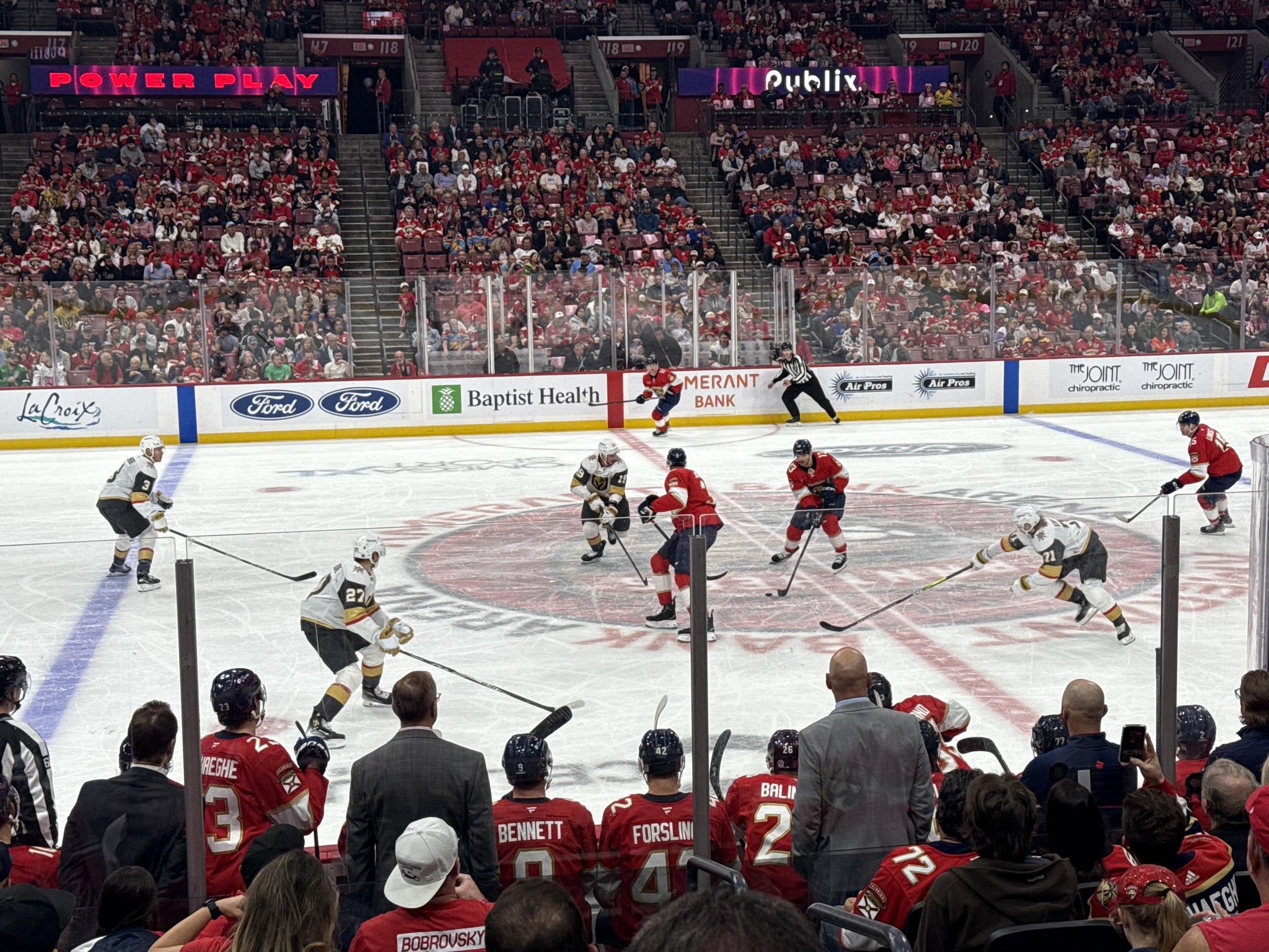 Real Fan View taken from Section 102 at Amerant Bank Arena by Joseph F