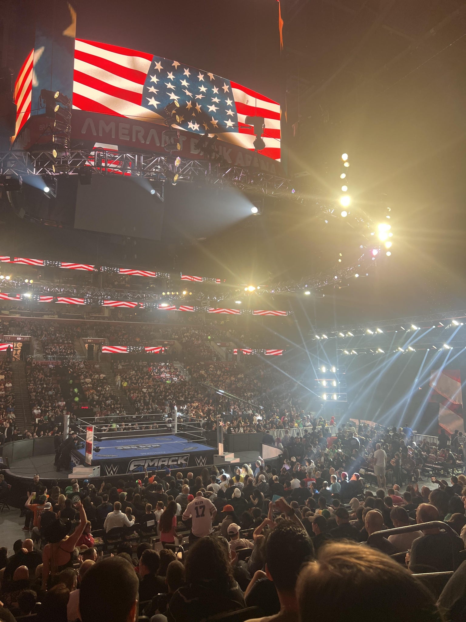 Real Fan View taken from Section 102 at Amerant Bank Arena by Sofia L