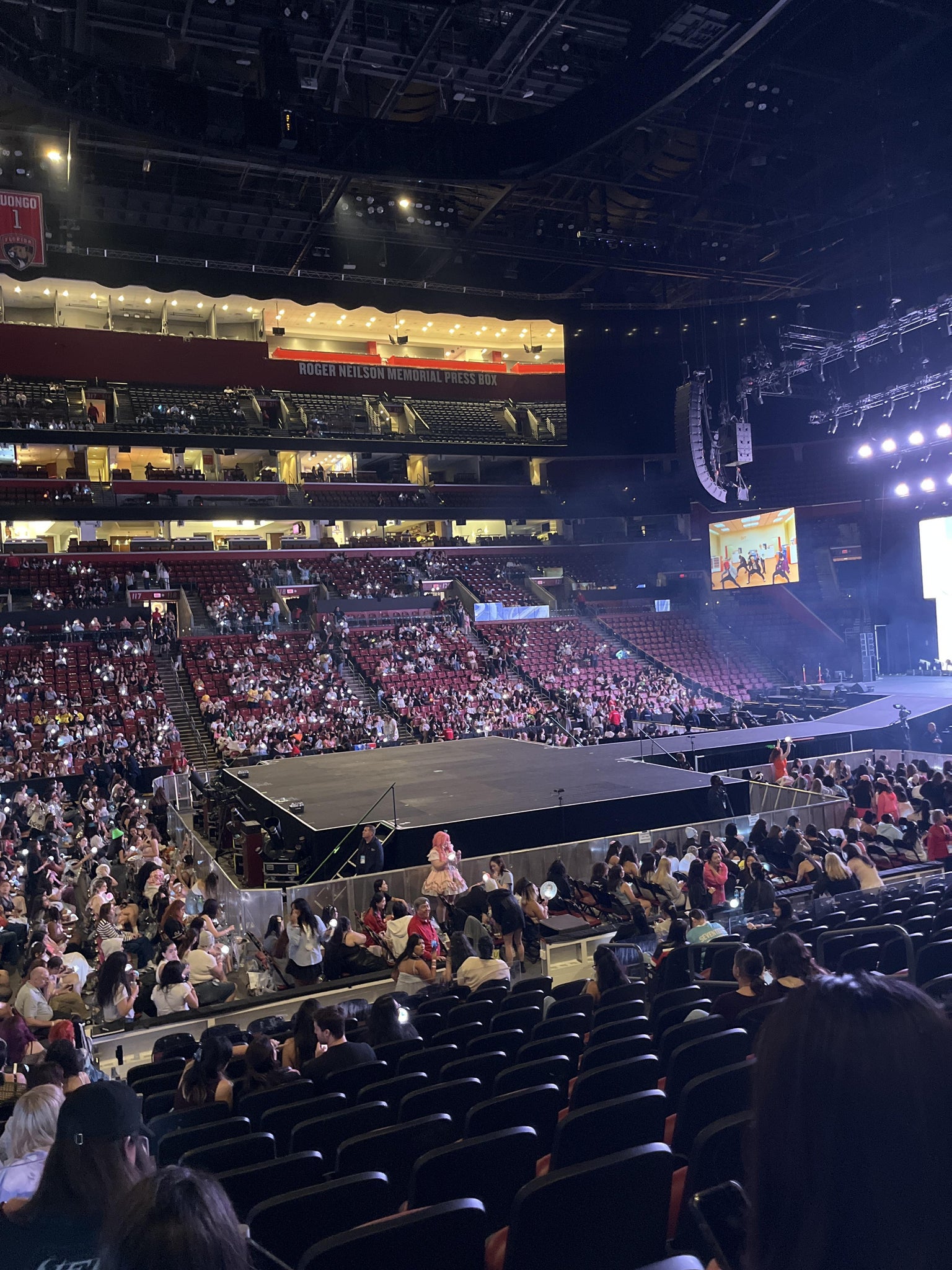 Real Fan View taken from Section 102 at Amerant Bank Arena by Jake T