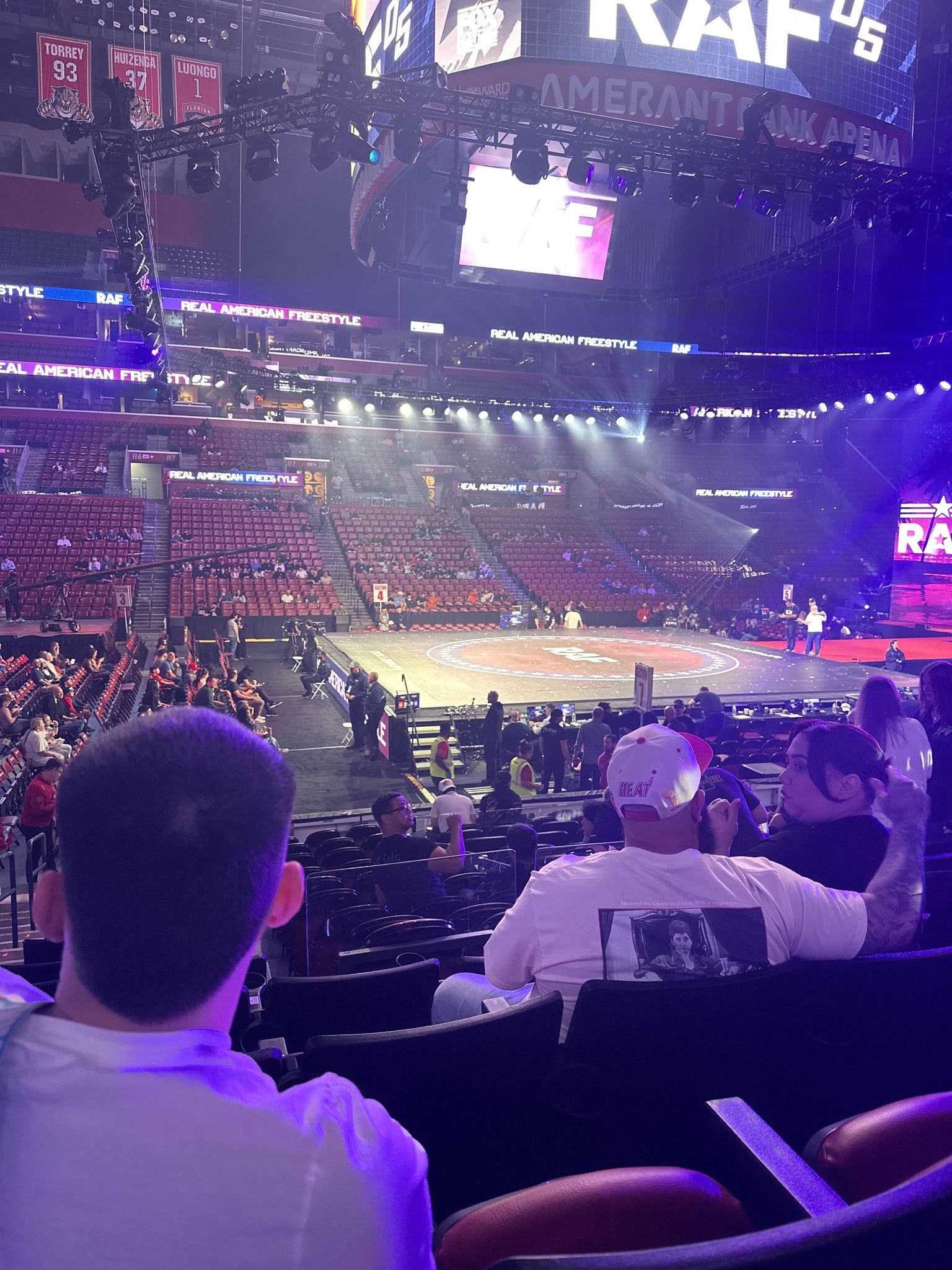 Real Fan View taken from Section 102 at Amerant Bank Arena by Ruth P