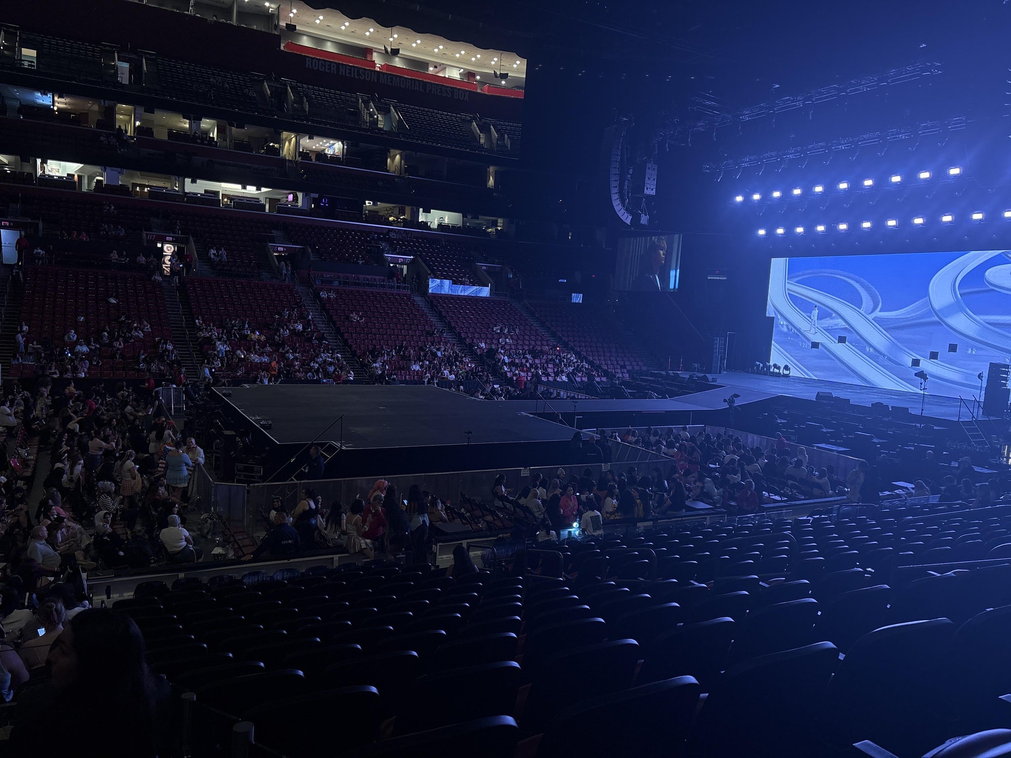 Real Fan View taken from Section 102 at Amerant Bank Arena by Carla F