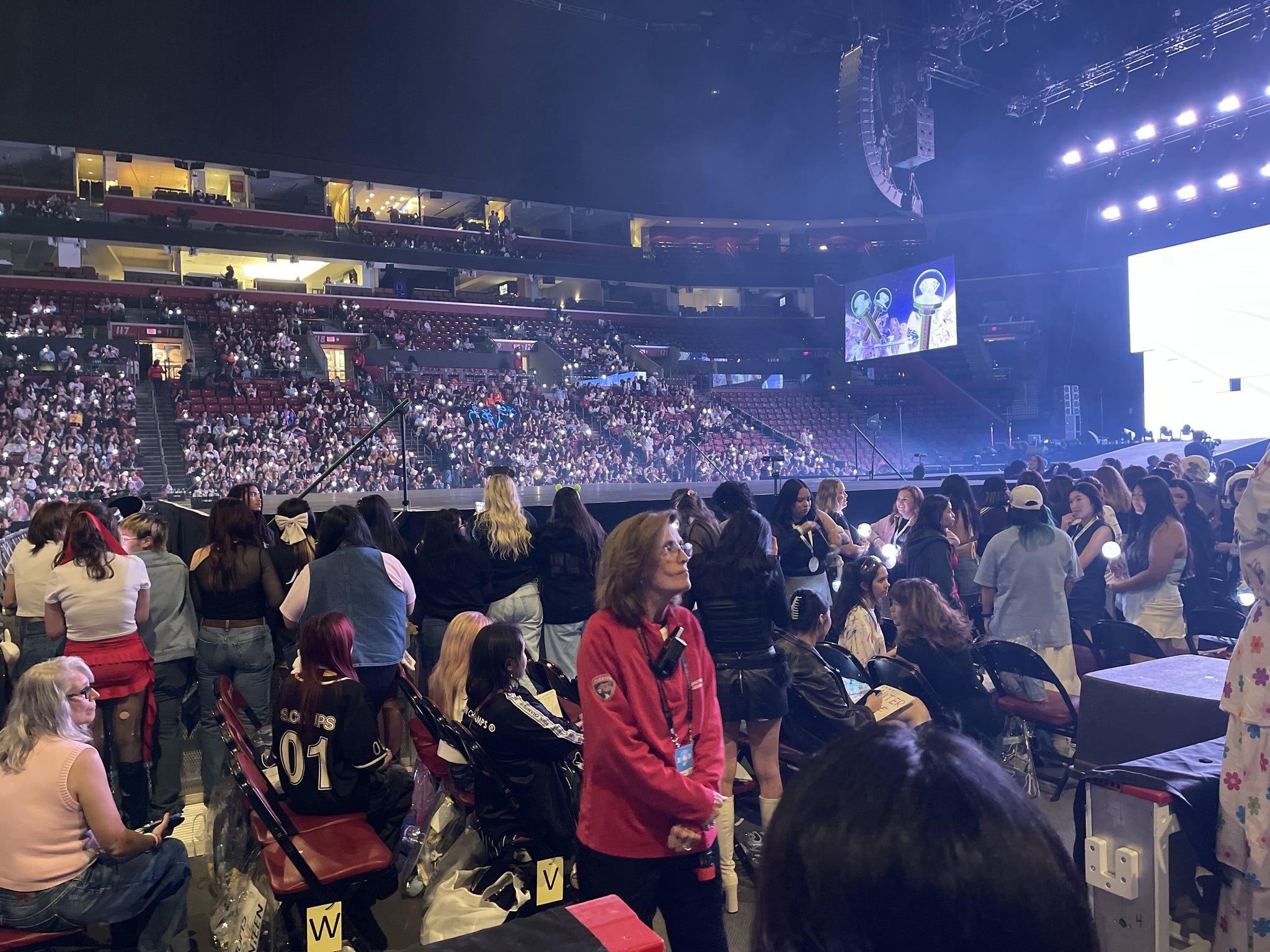 Real Fan View taken from Section 102 at Amerant Bank Arena by Hannah R