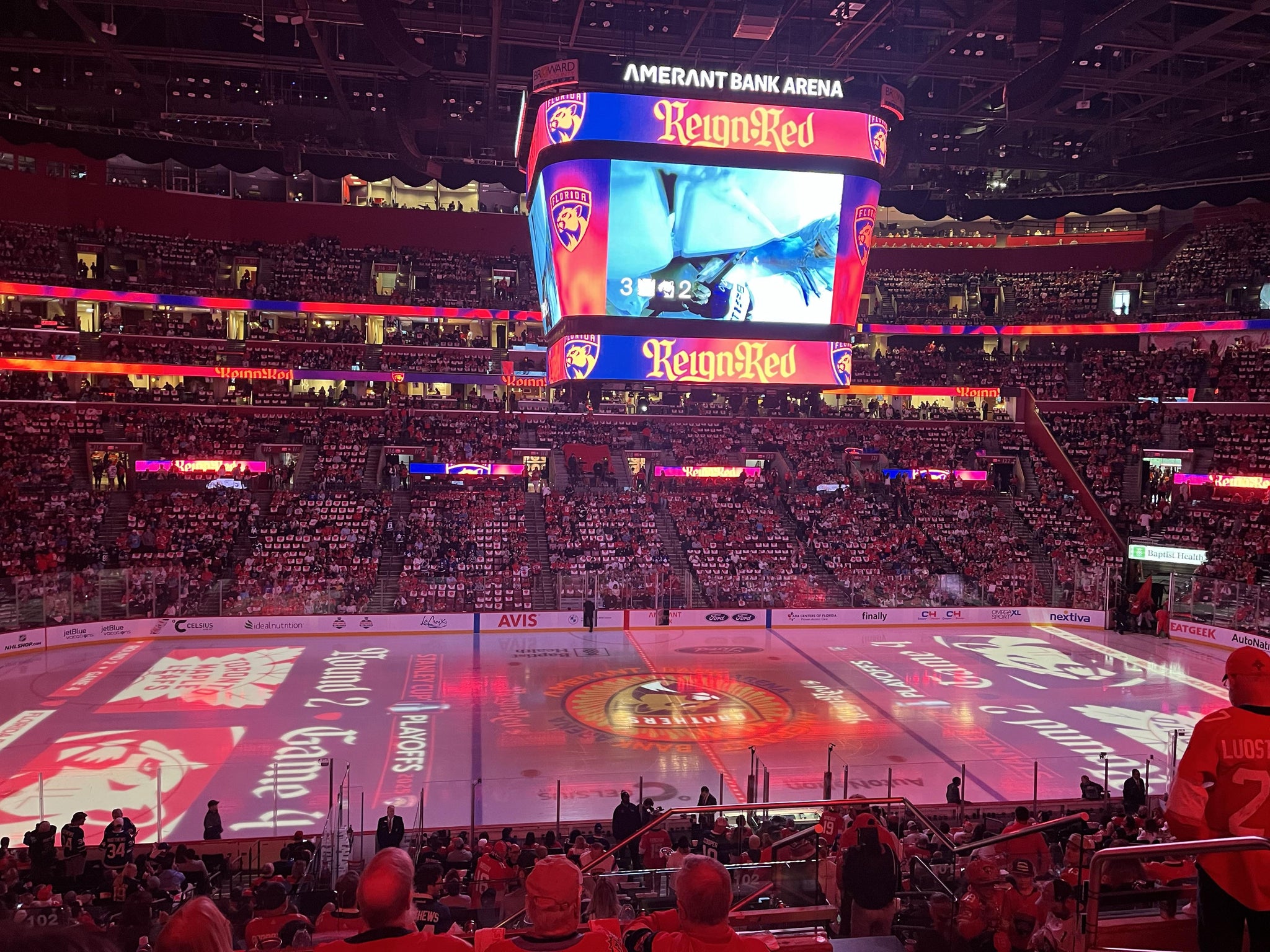Real Fan View taken from Section 102 at Amerant Bank Arena by Renee L
