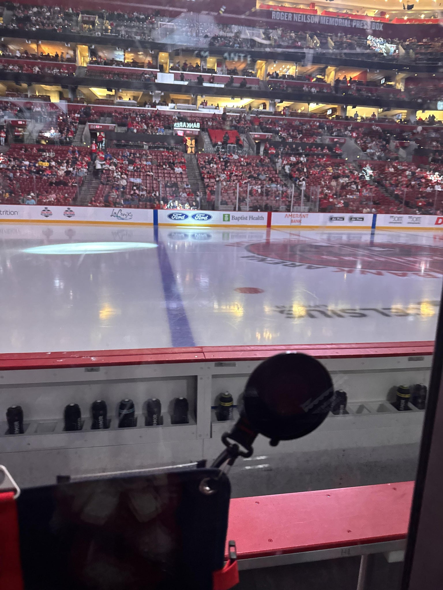 Real Fan View taken from Section 102 at Amerant Bank Arena by Veronica F