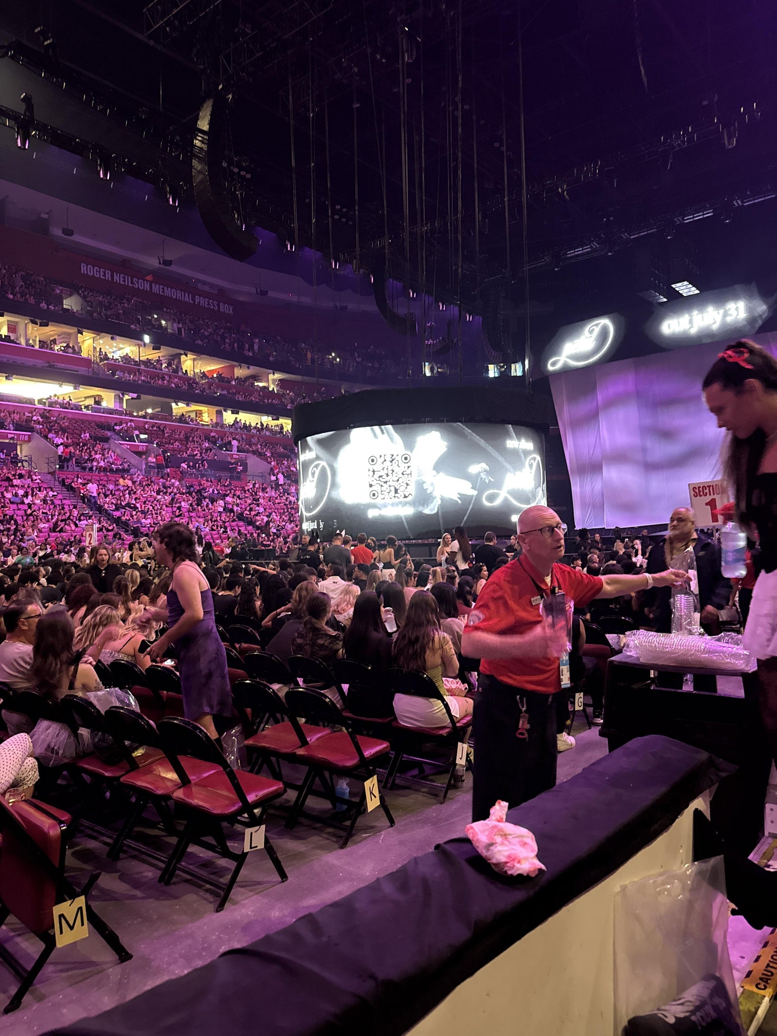 Real Fan View taken from Section 104 at Amerant Bank Arena by Sophia A