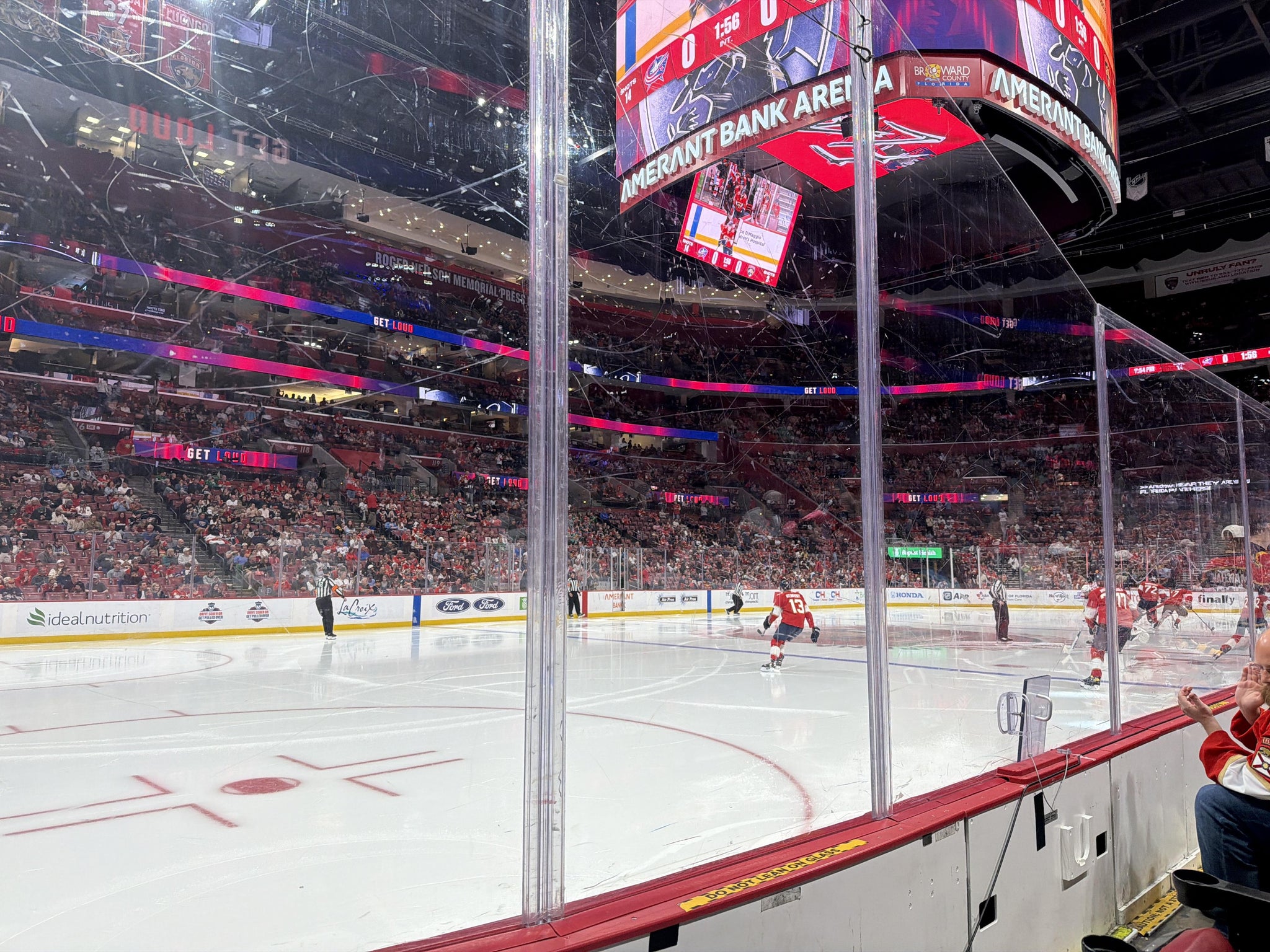 Real Fan View taken from Section 104 at Amerant Bank Arena by George P