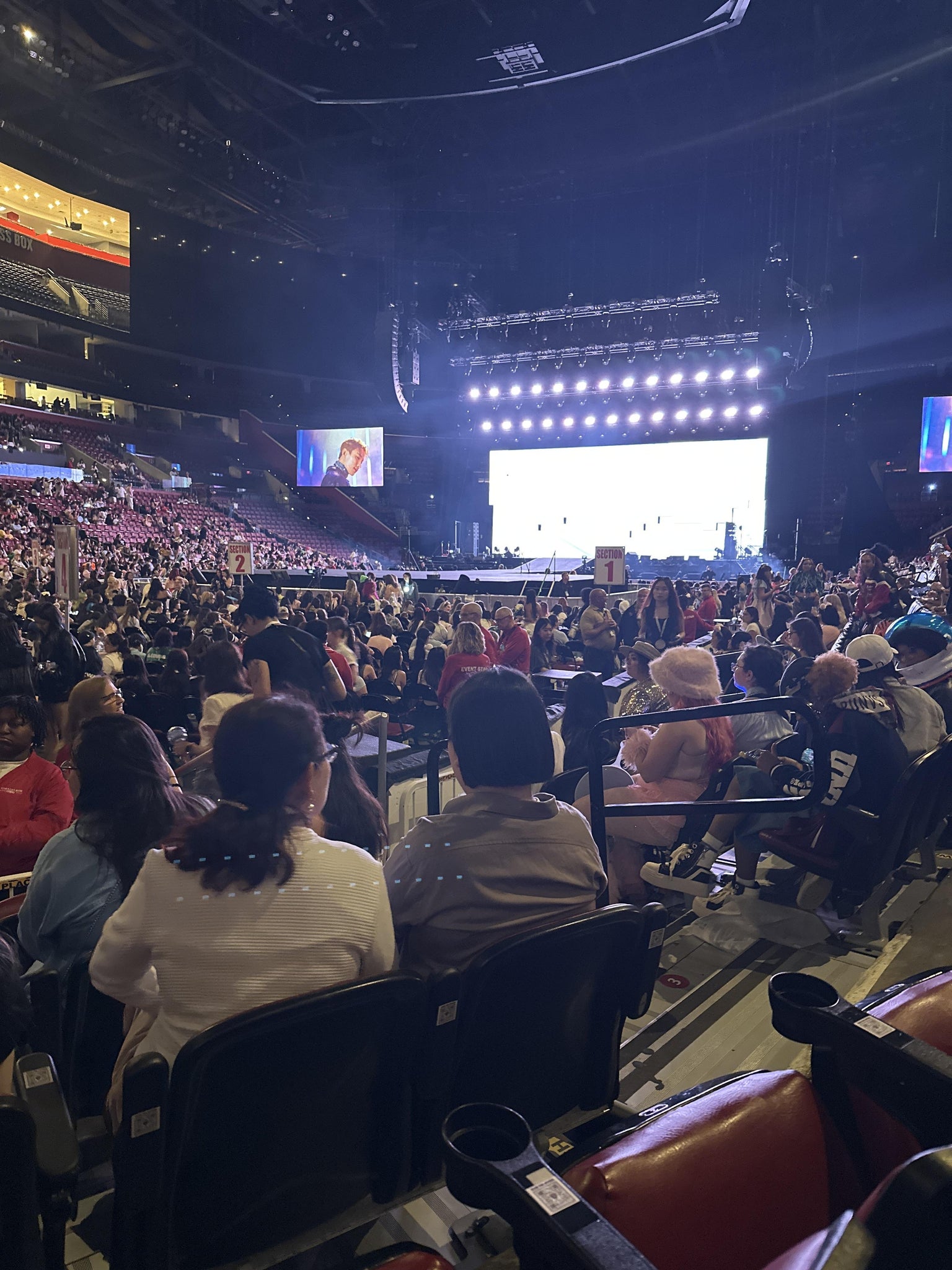 Real Fan View taken from Section 105 at Amerant Bank Arena by Helen F