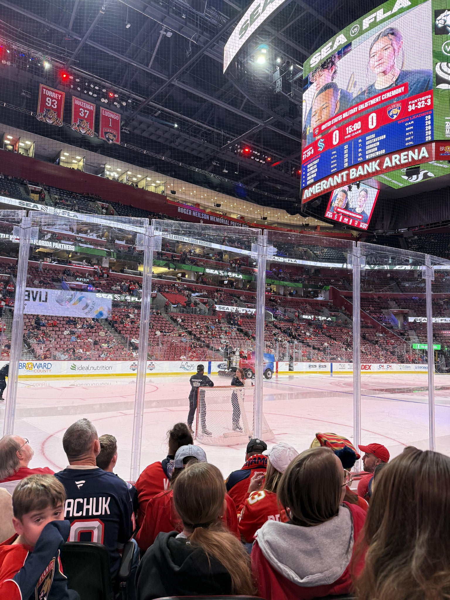 Real Fan View taken from Section 105 at Amerant Bank Arena by Jennifer C
