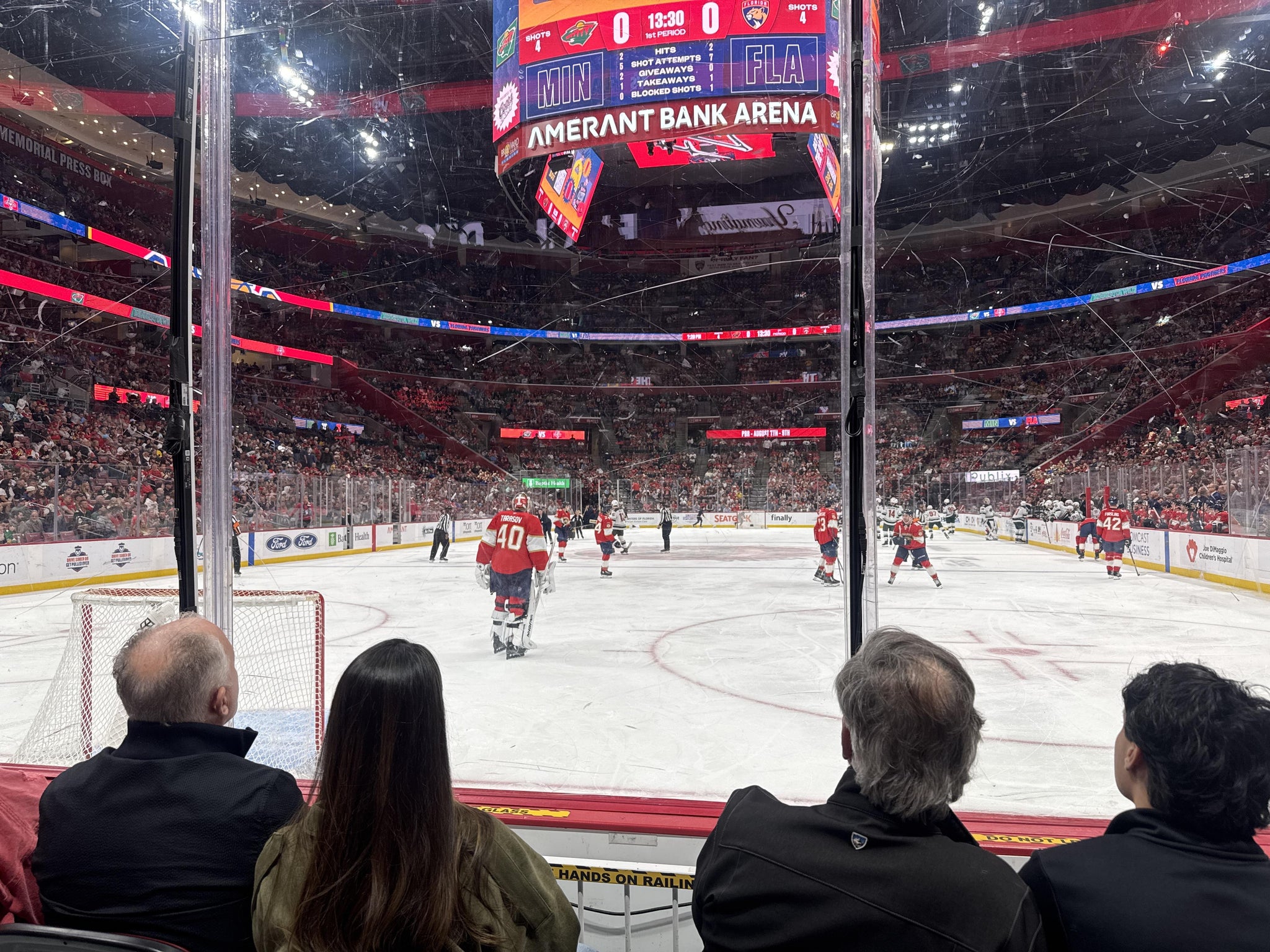 Real Fan View taken from Section 108 at Amerant Bank Arena by Adam A