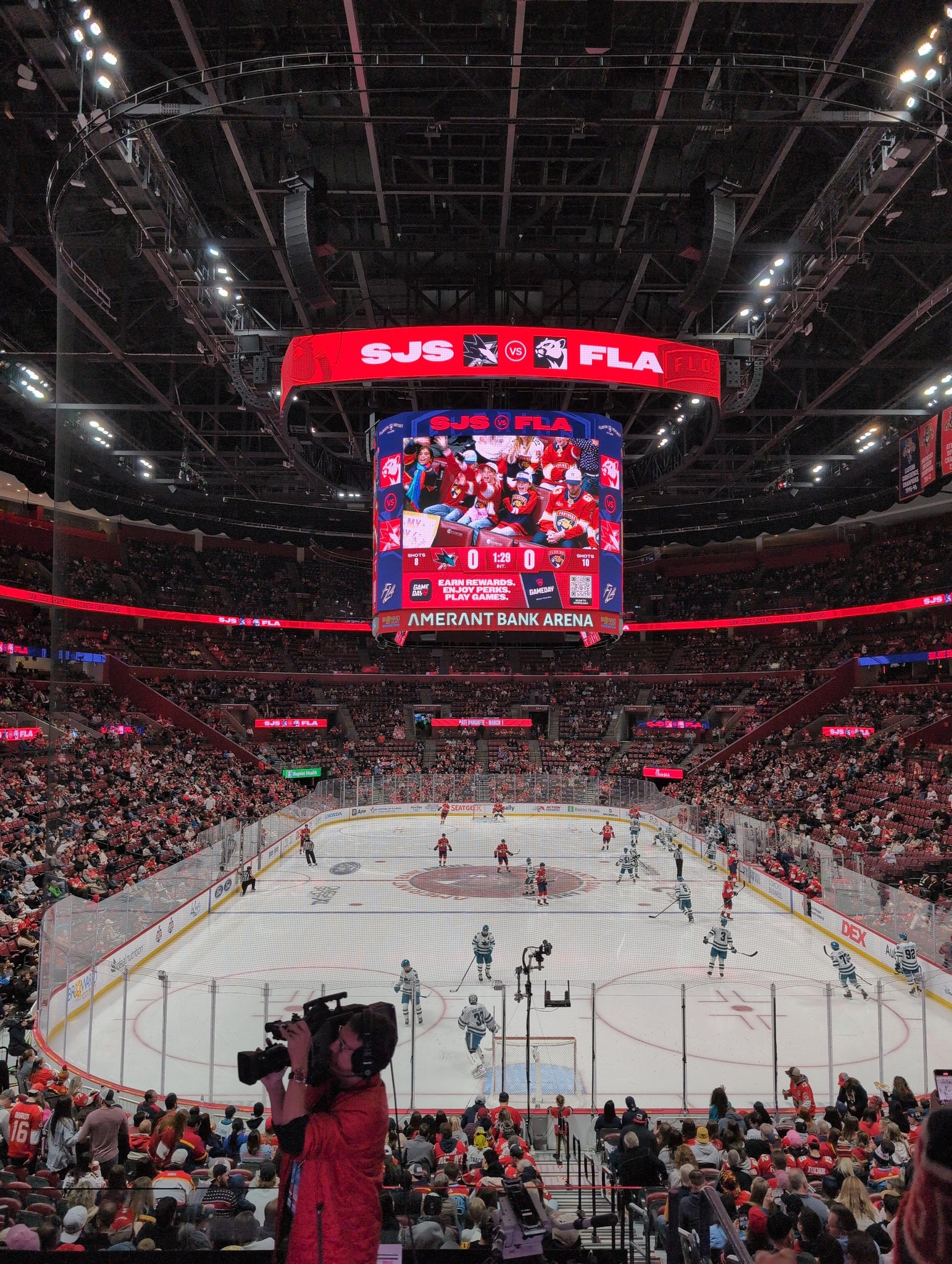 Real Fan View taken from Section 109 at Amerant Bank Arena by Kyandreia J