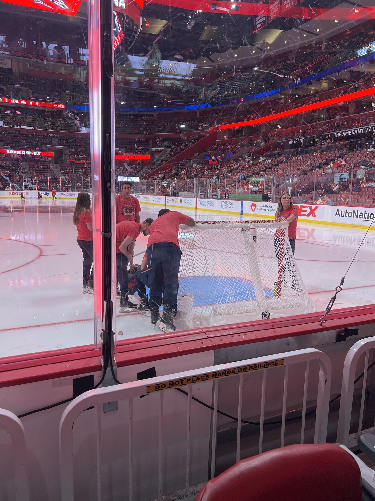 Real Fan View taken from Section 111 at Amerant Bank Arena by Francois P