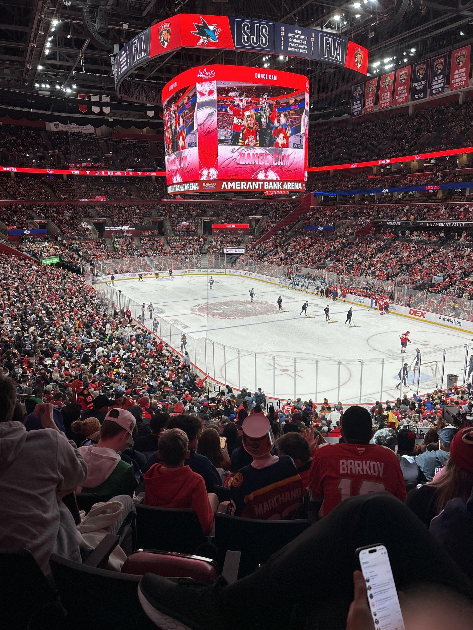 Real Fan View taken from Section 112 at Amerant Bank Arena by Joshua A