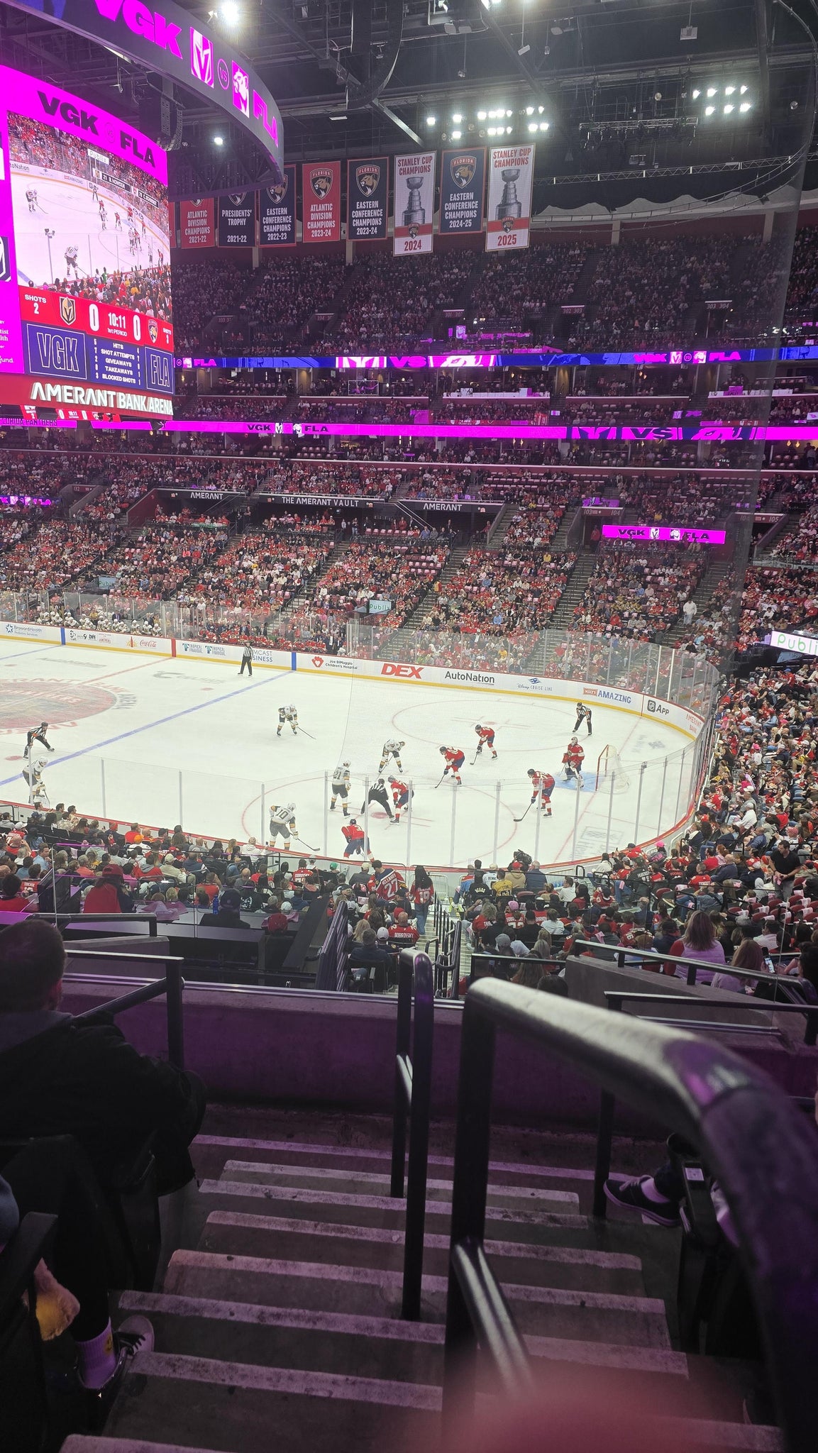 Real Fan View taken from Section 114 at Amerant Bank Arena by Philip R