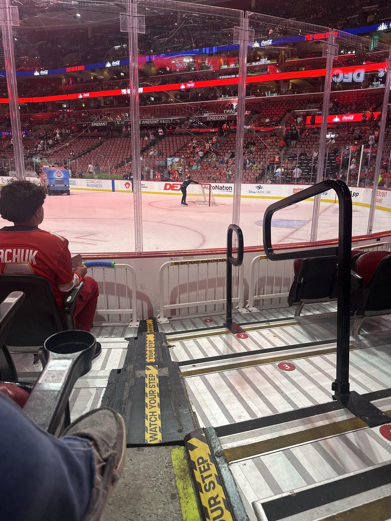 Real Fan View taken from Section 114 at Amerant Bank Arena by Liz P