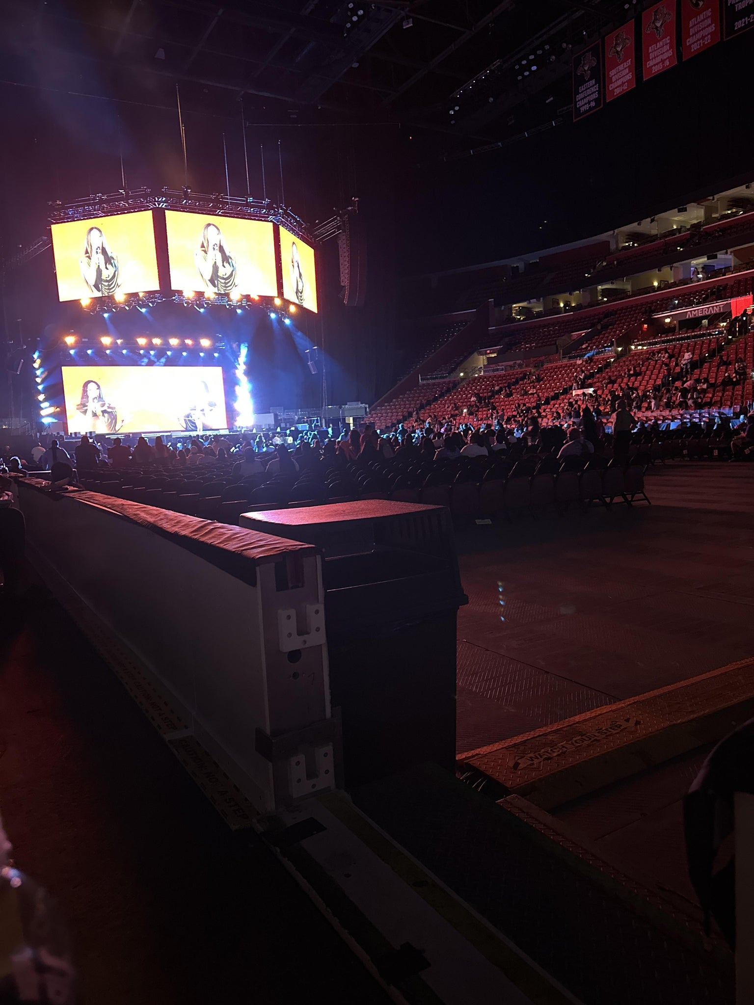 Real Fan View taken from Section 115 at Amerant Bank Arena by Sara G