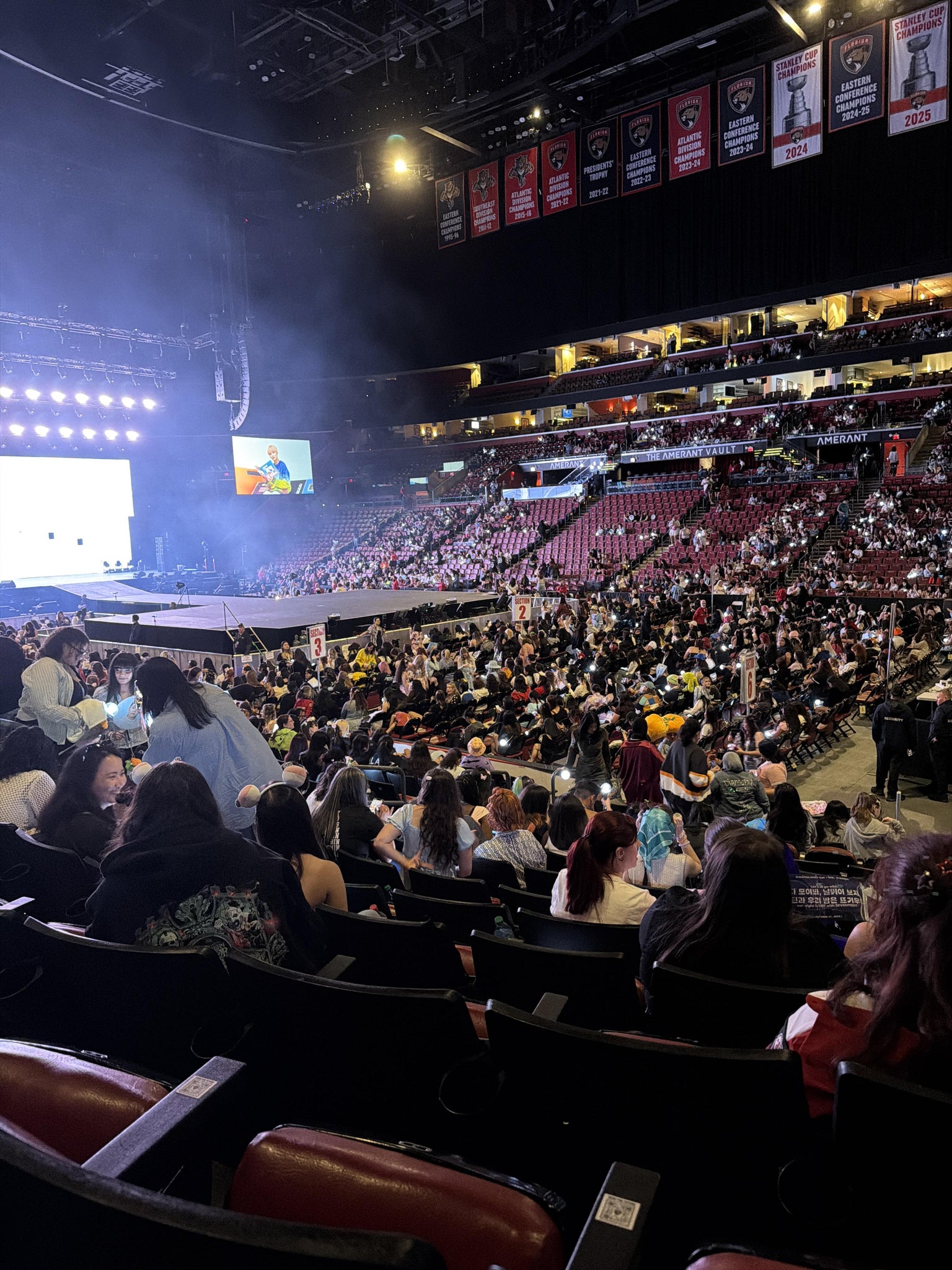 Real Fan View taken from Section 115 at Amerant Bank Arena by Maria C