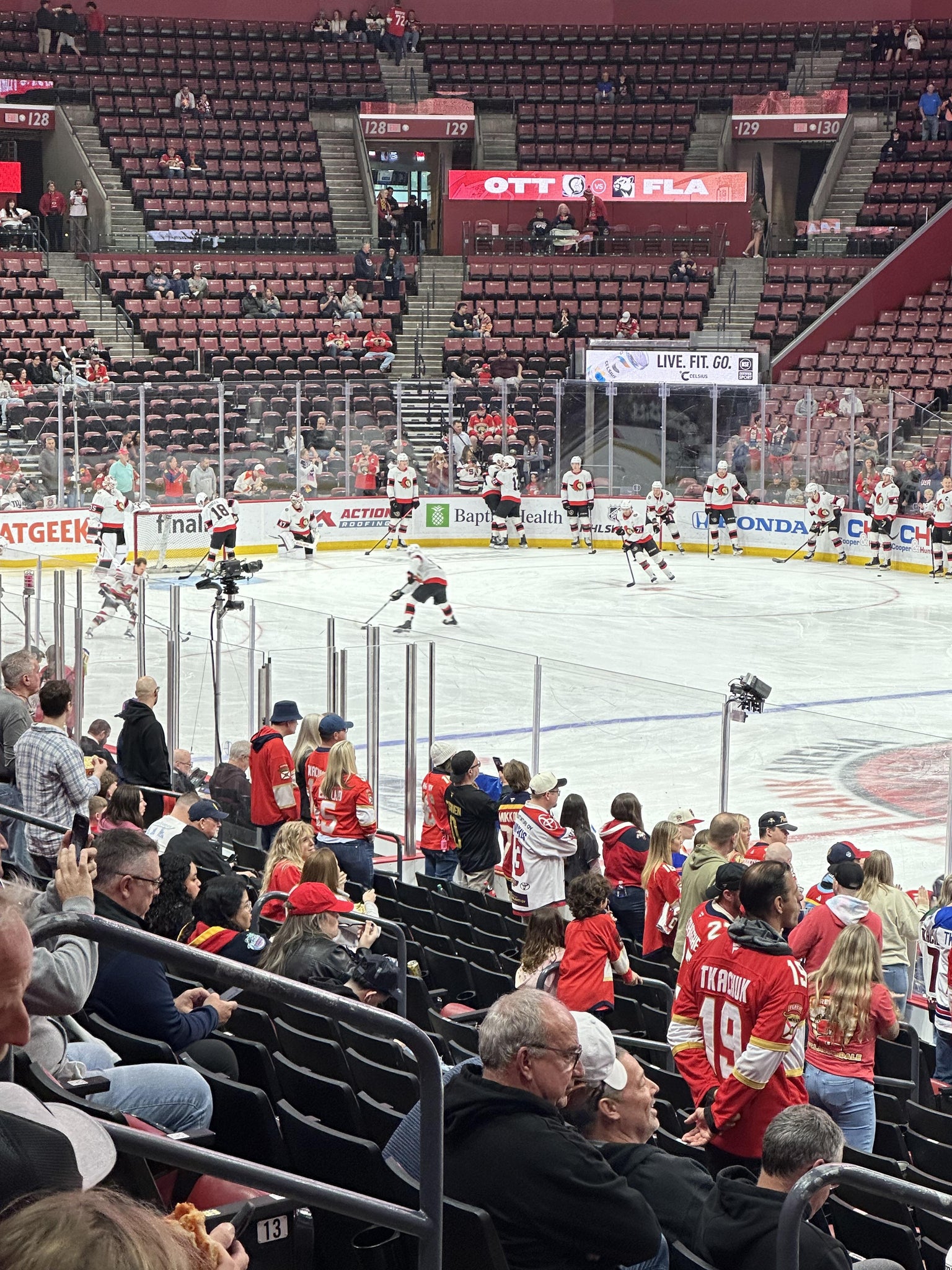 Real Fan View taken from Section 115 at Amerant Bank Arena by Guy P