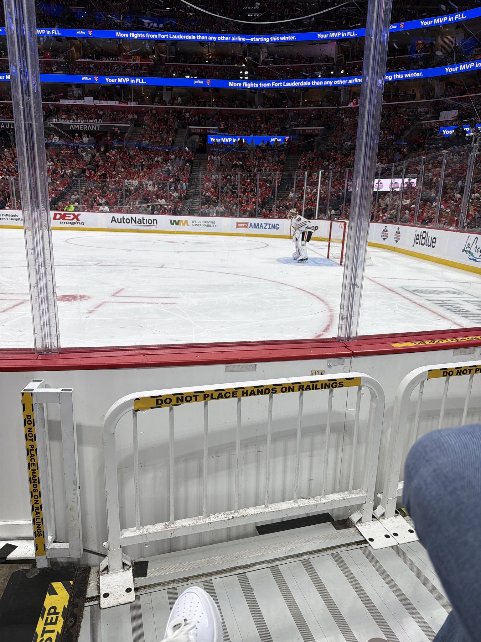 Real Fan View taken from Section 115 at Amerant Bank Arena by Justin D