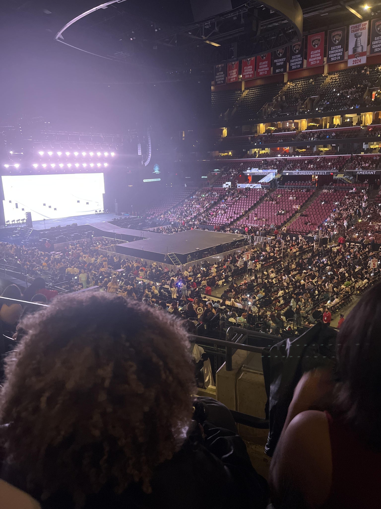 Real Fan View taken from Section 115 at Amerant Bank Arena by Sarah C