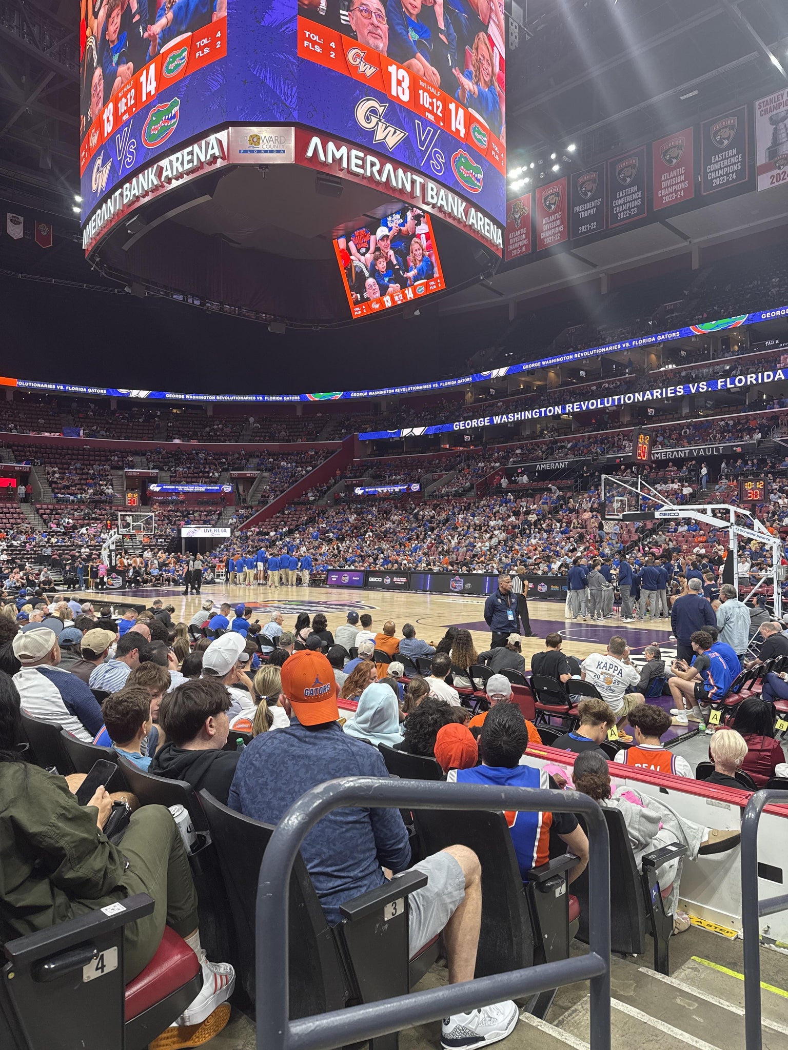 Real Fan View taken from Section 115 at Amerant Bank Arena by Benjamin O