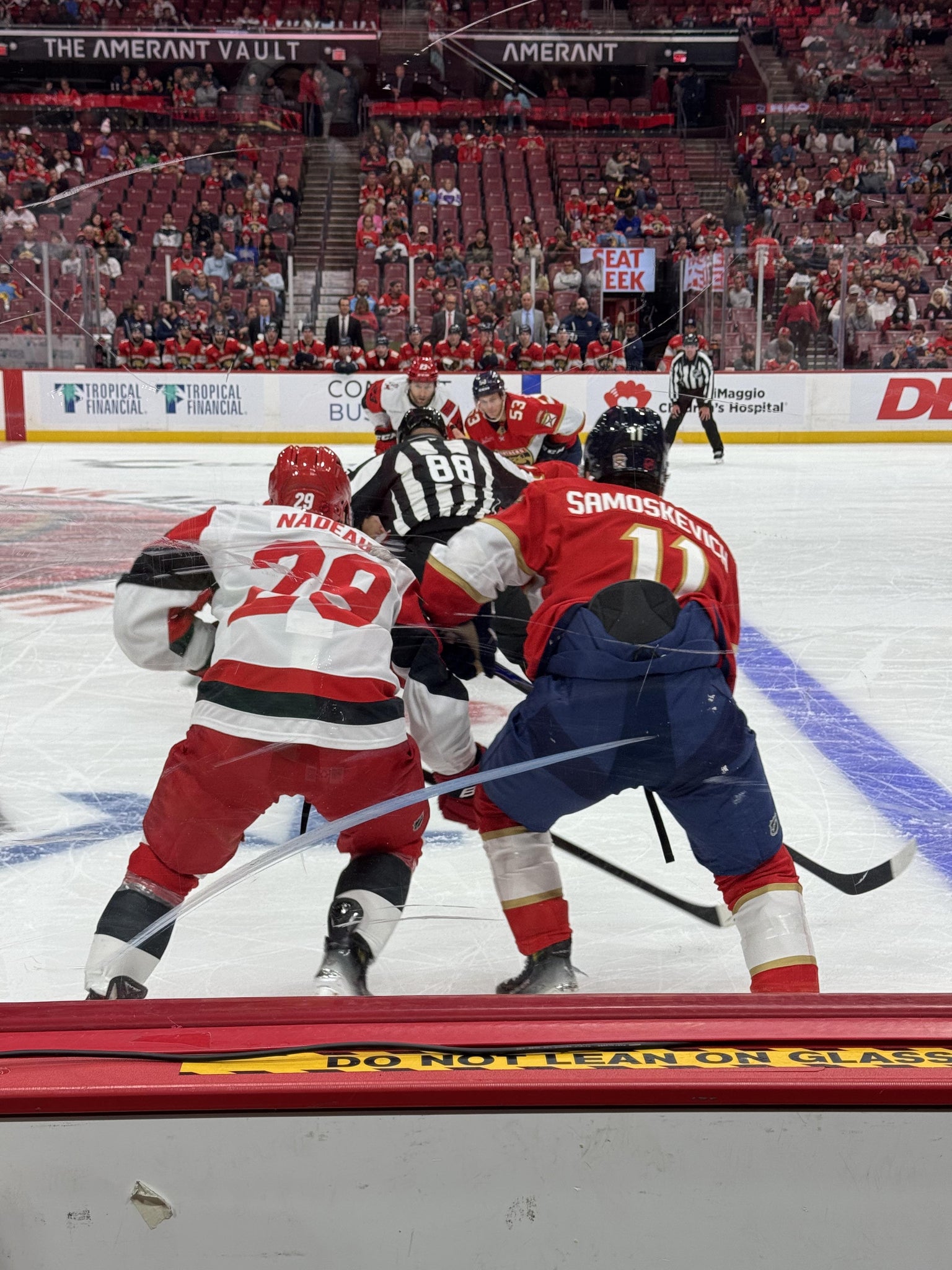 Real Fan View taken from Section 117 at Amerant Bank Arena by Neal R