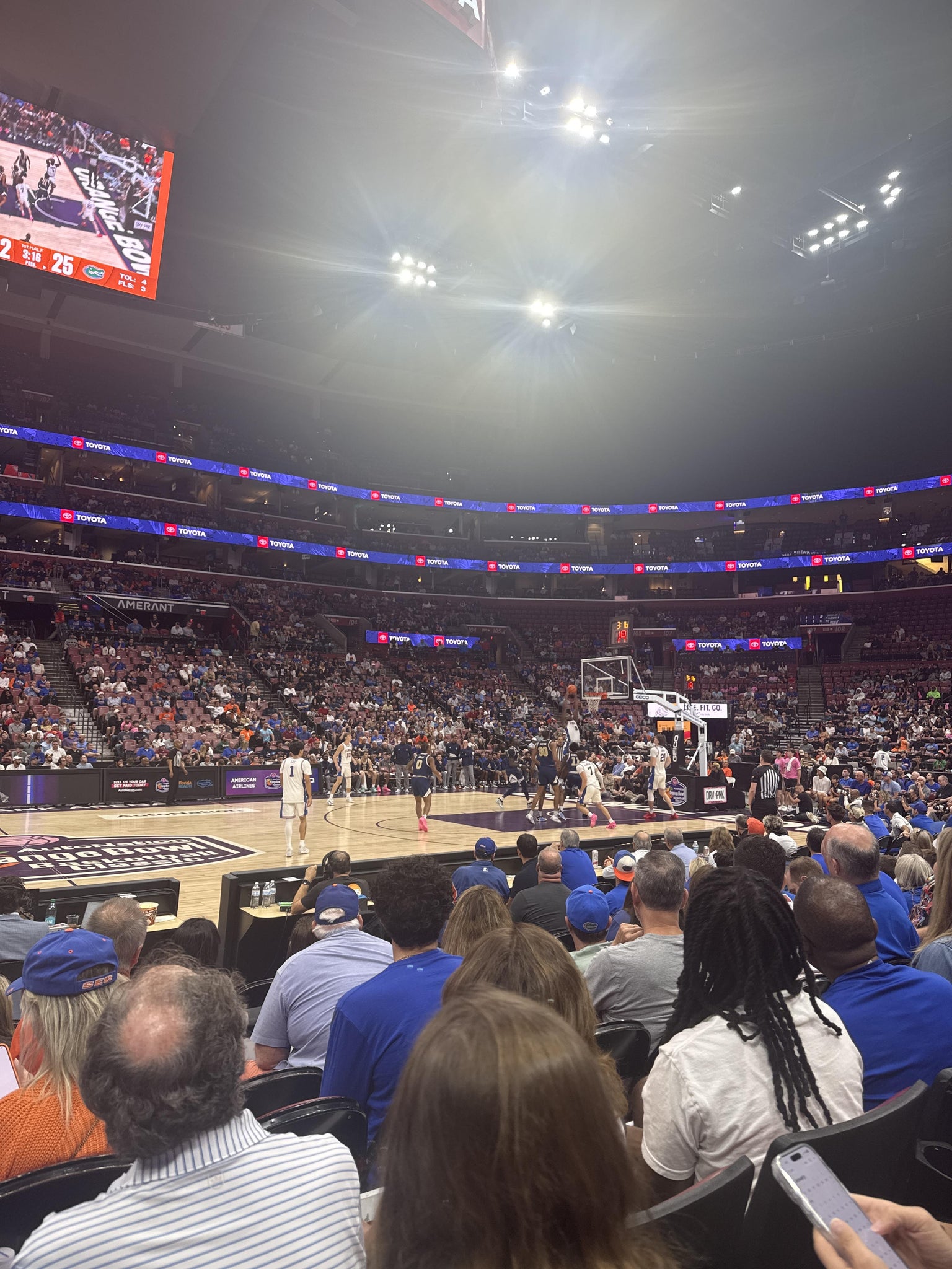 Real Fan View taken from Section 118 at Amerant Bank Arena by Ricky L